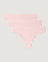 Women's Second Skin Thong (3-Pack)