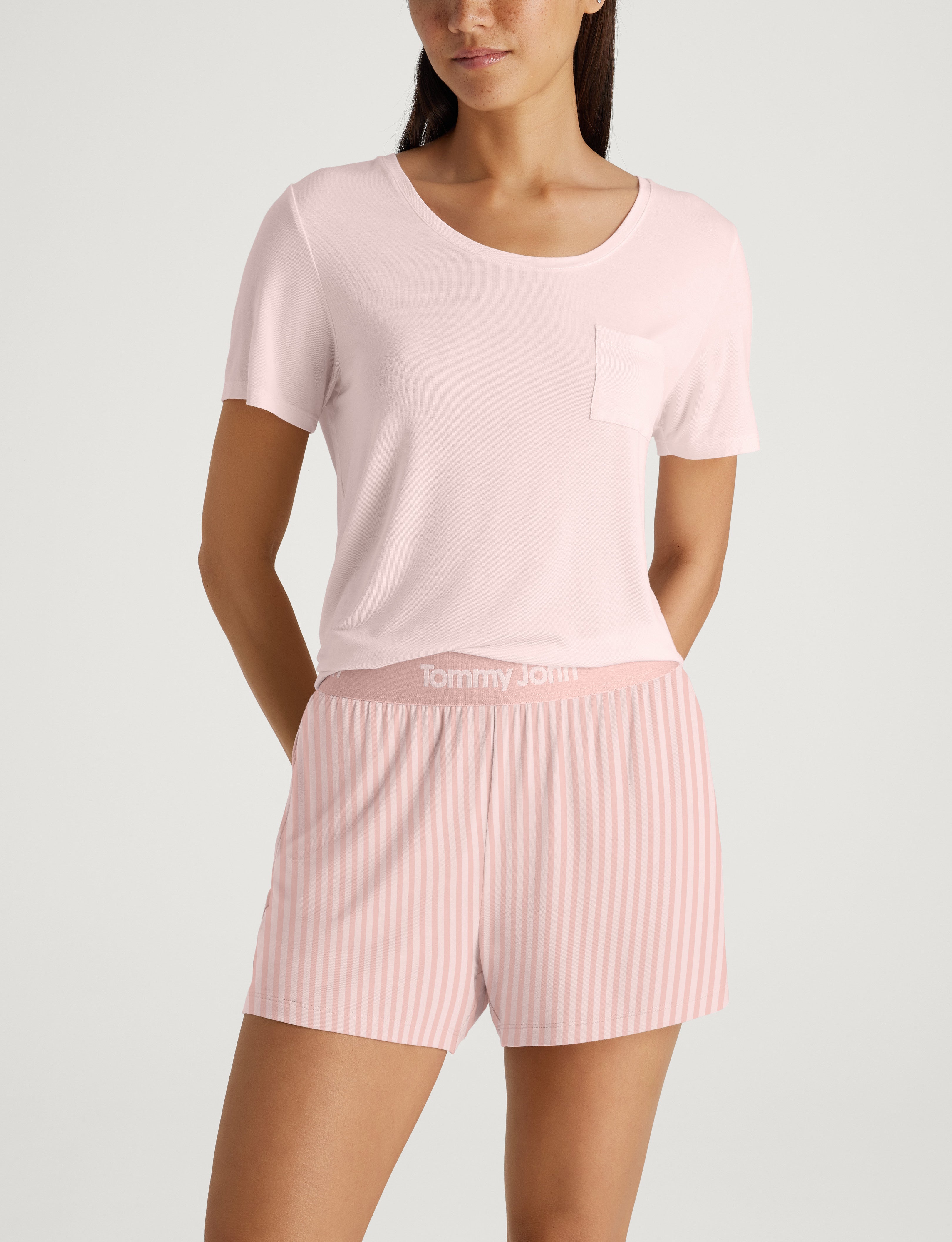 Women's Second Skin Sleep Pocket Tee & Short Set