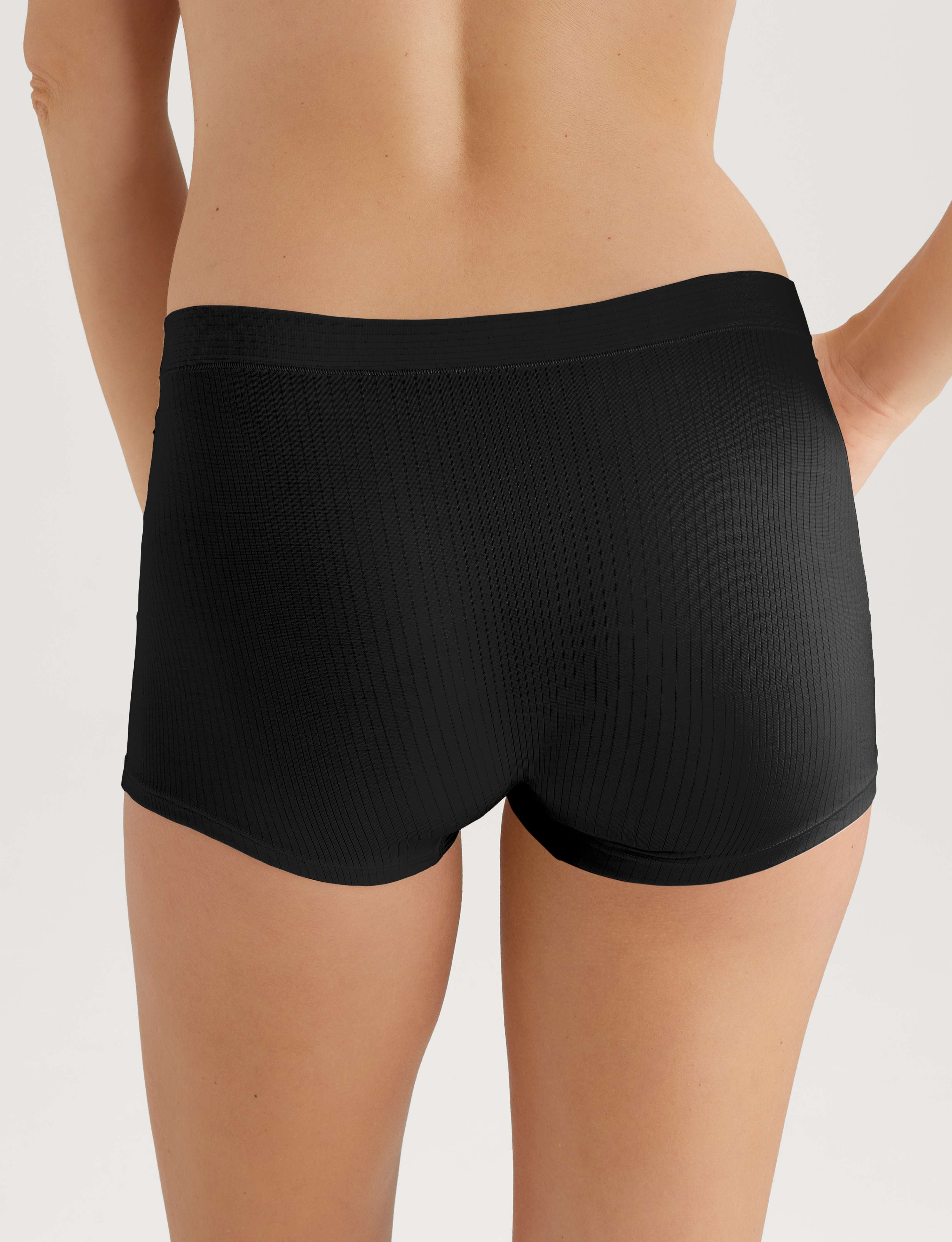 Women's Second Skin Luxe Rib Boyshort (3-Pack)