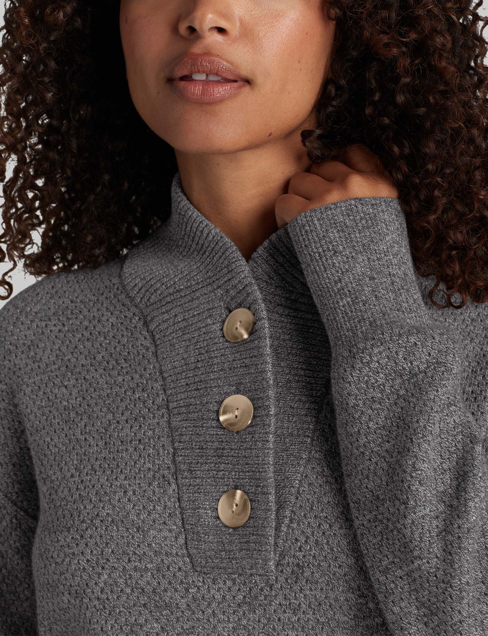 Women's Sweater Lounge Henley