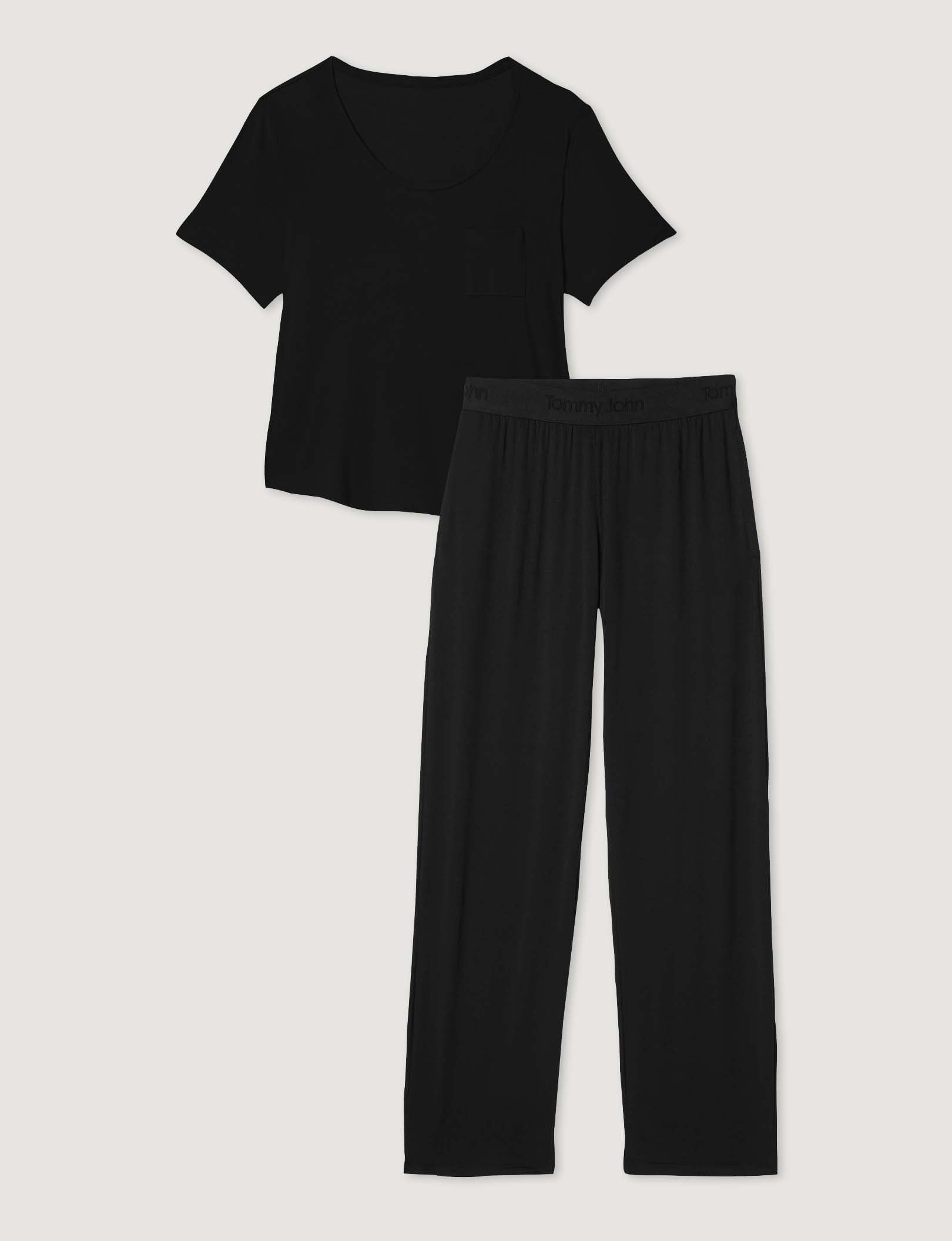 Women's Second Skin Sleep Pocket Tee & Pant Set