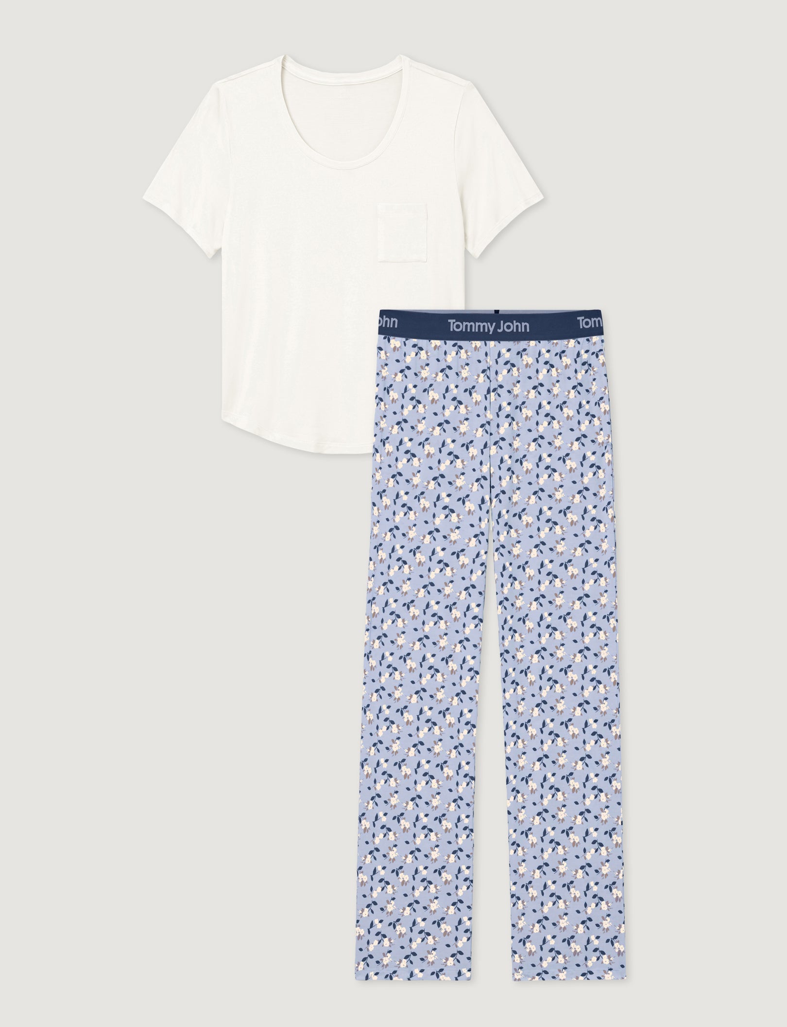 Women's Second Skin Sleep Pocket Tee & Pant Set