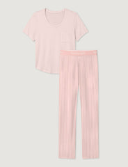 Women's Second Skin Sleep Pocket Tee & Pant Set
