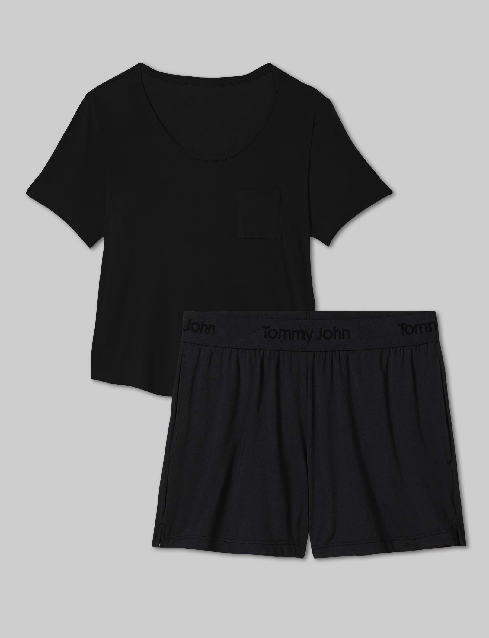 Women's Second Skin Sleep Pocket Tee & Short Set