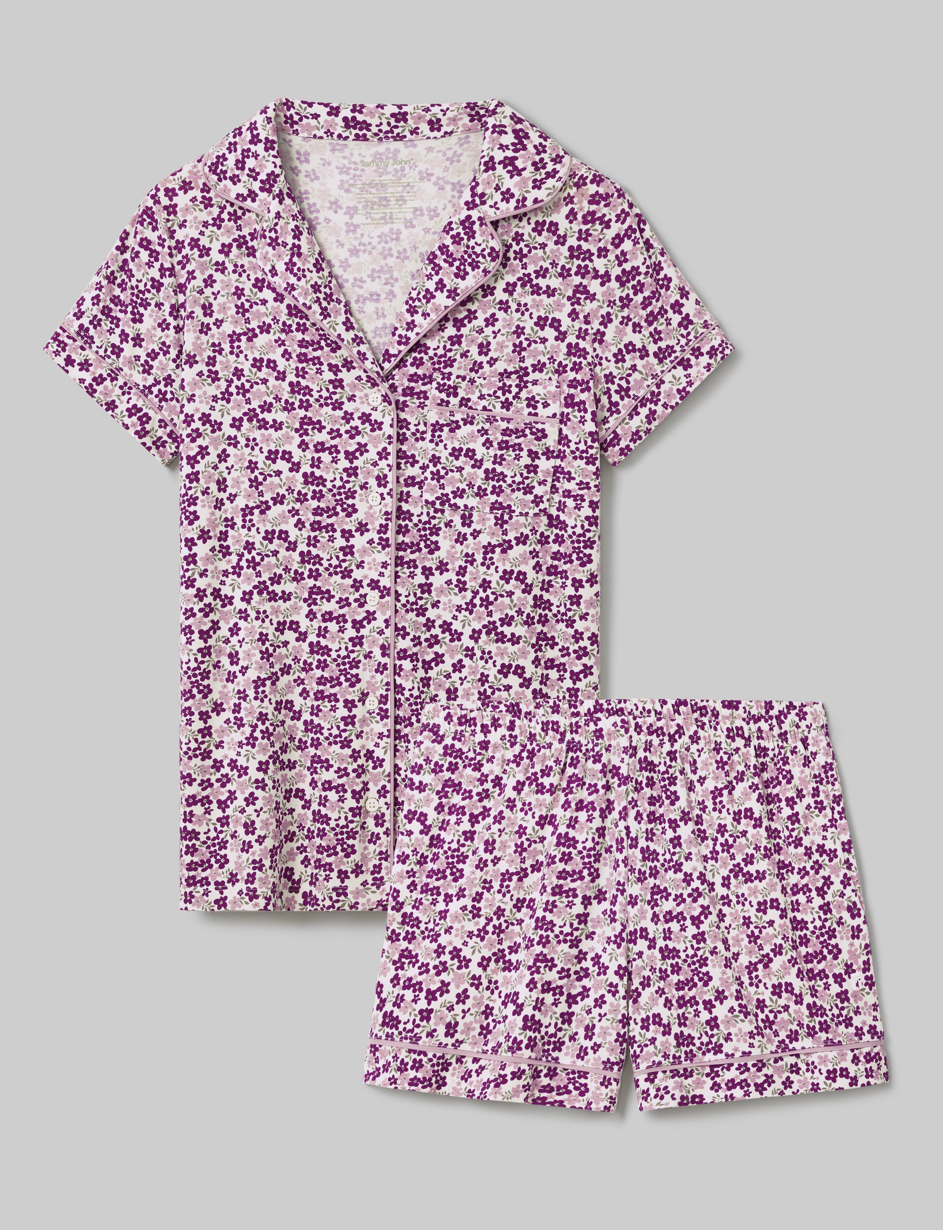 Women's Downtime Pajama Top & Short Set