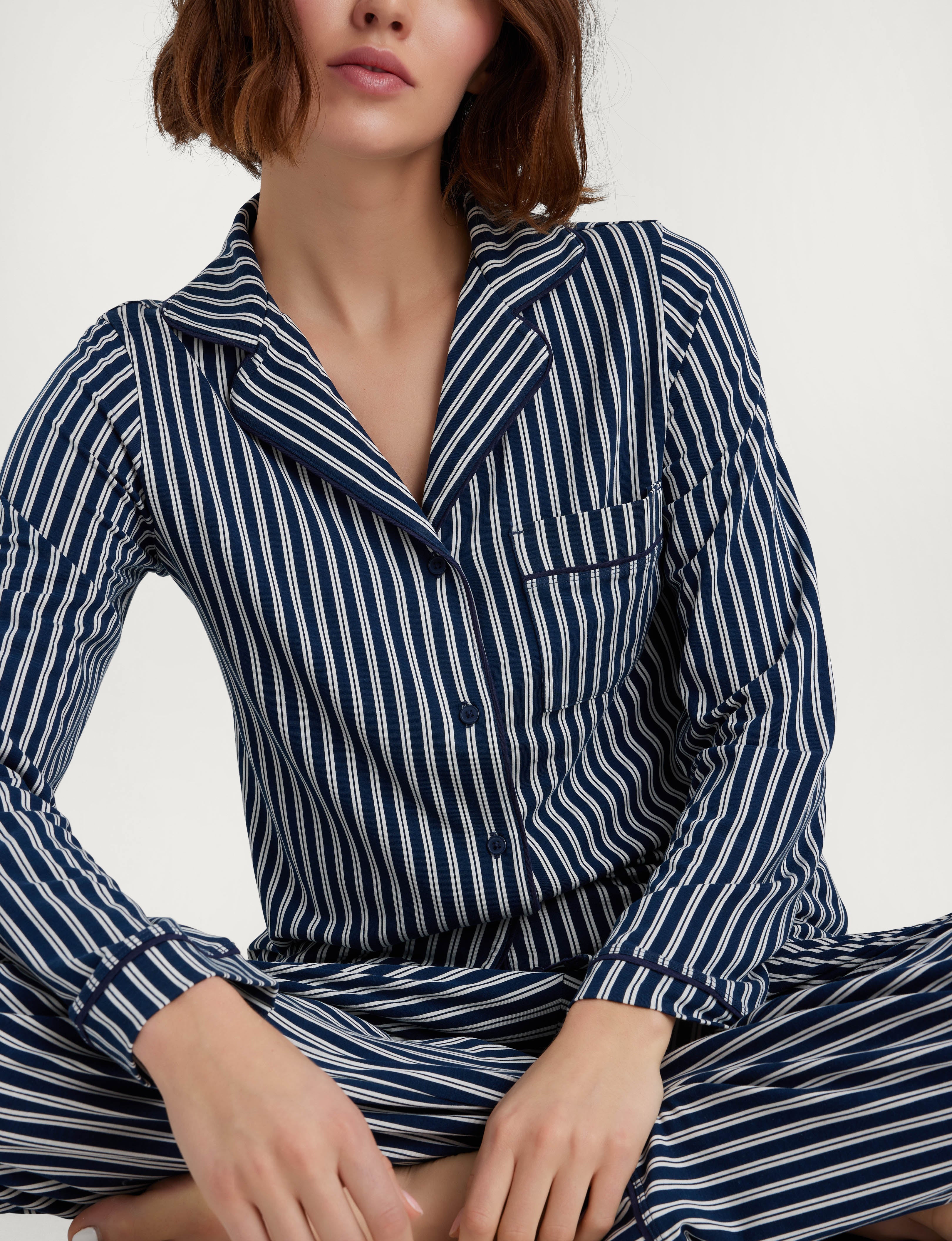 Women's Downtime Long Sleeve Pajama Top & Pant Set