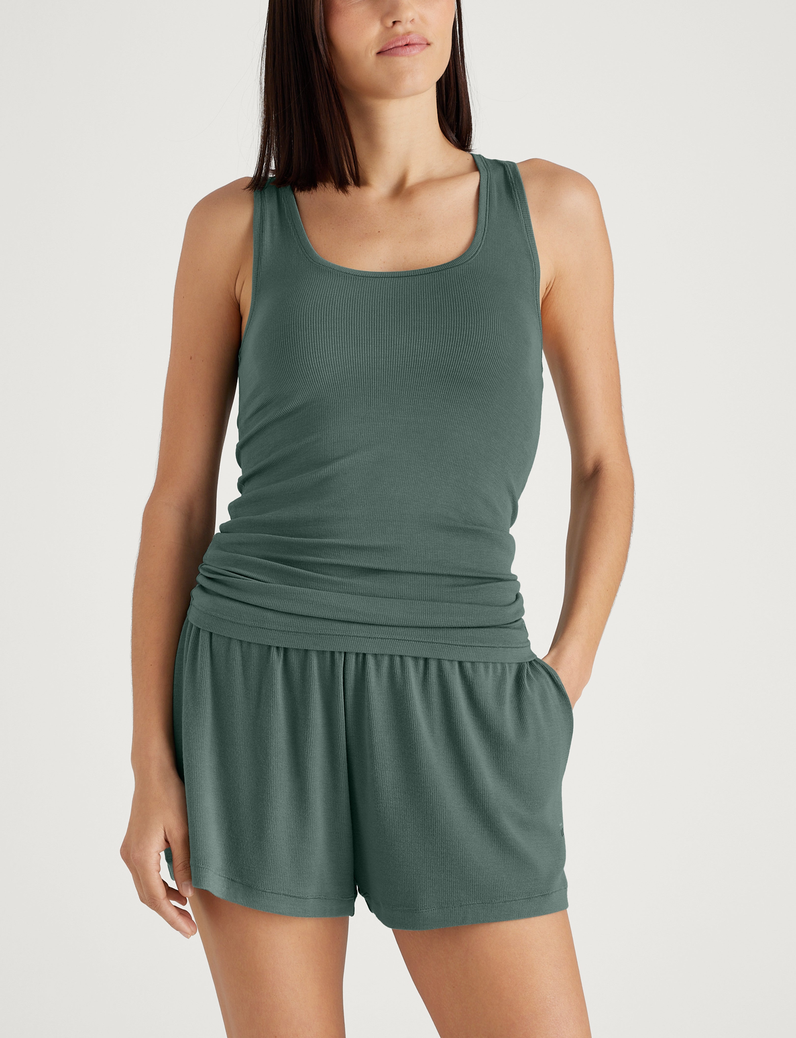 Women's Micro Rib Fitted Tank