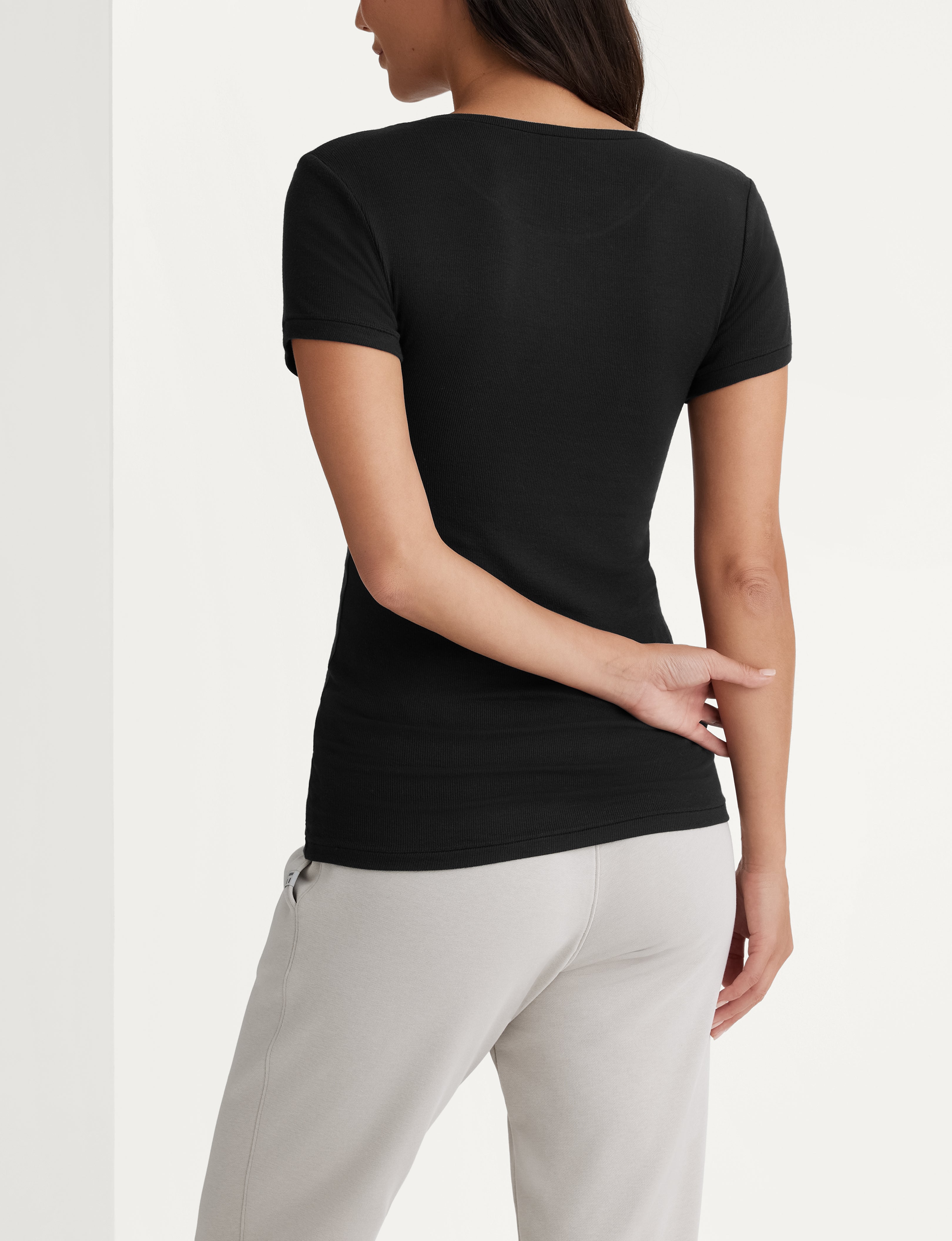 Women's Micro Rib Cap Sleeve Tee