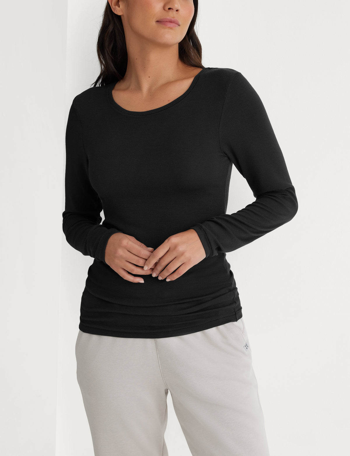 Women's Micro Rib Long Sleeve Tee