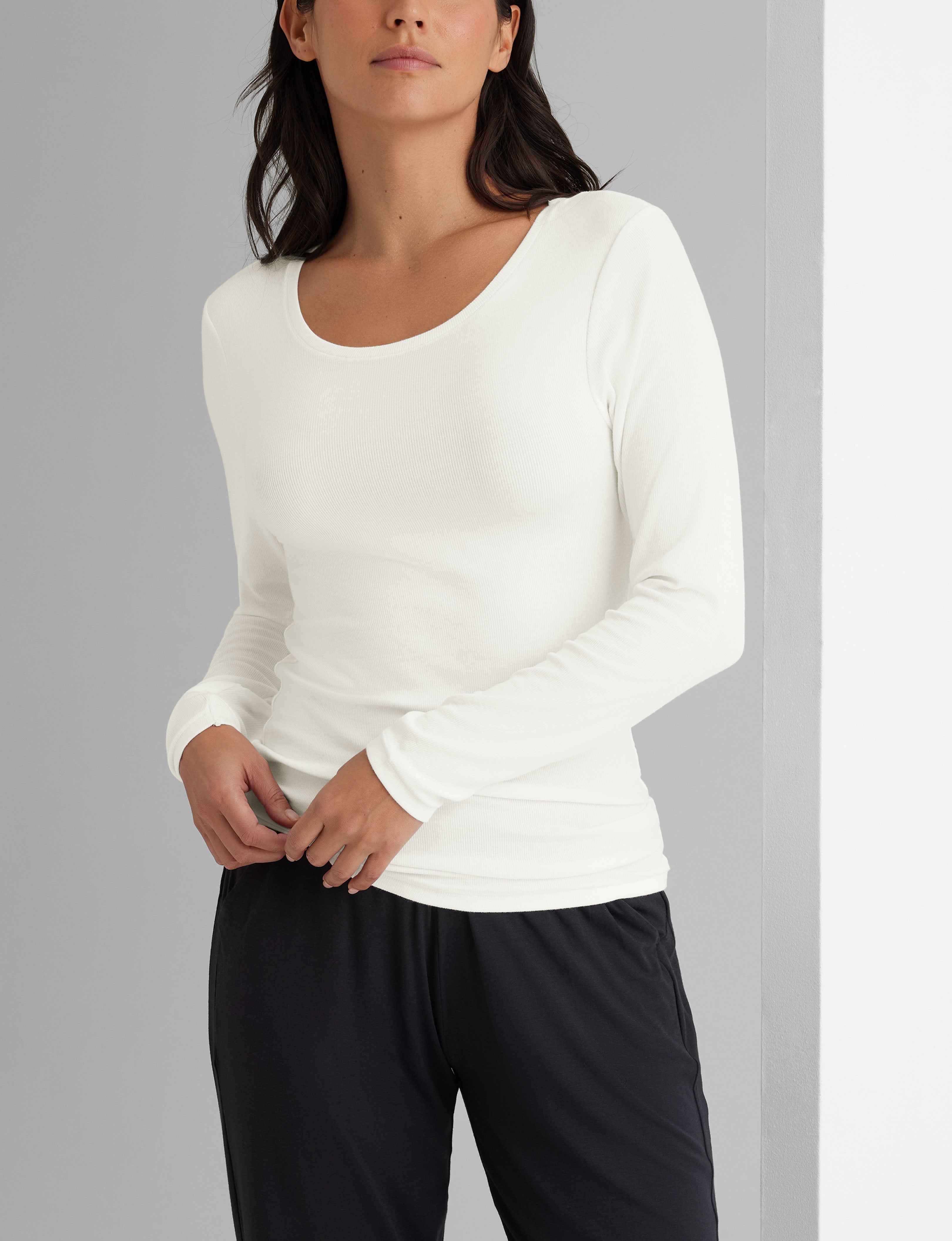 Women's Micro Rib Long Sleeve Tee