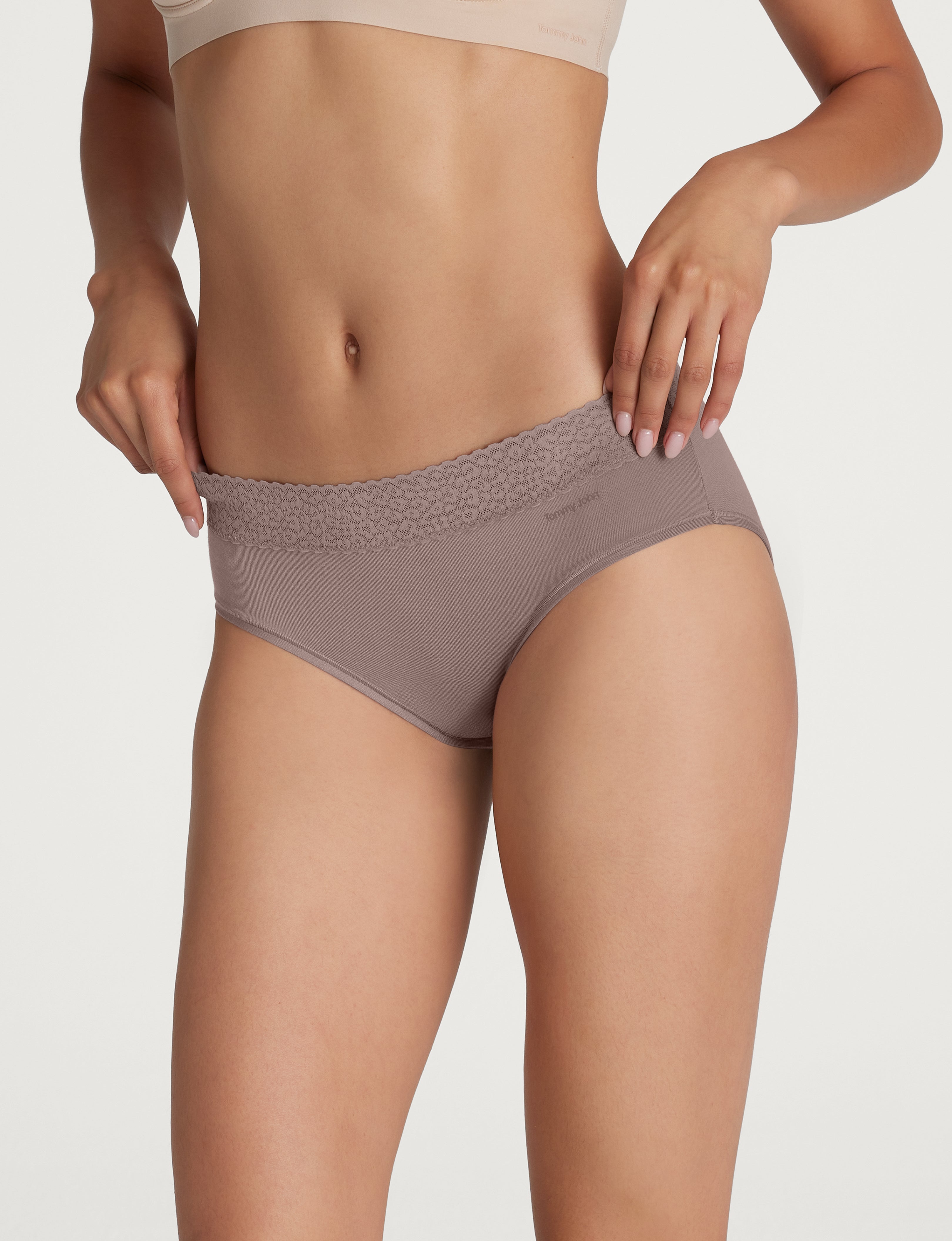 Women's Second Skin Brief, Lace Waist