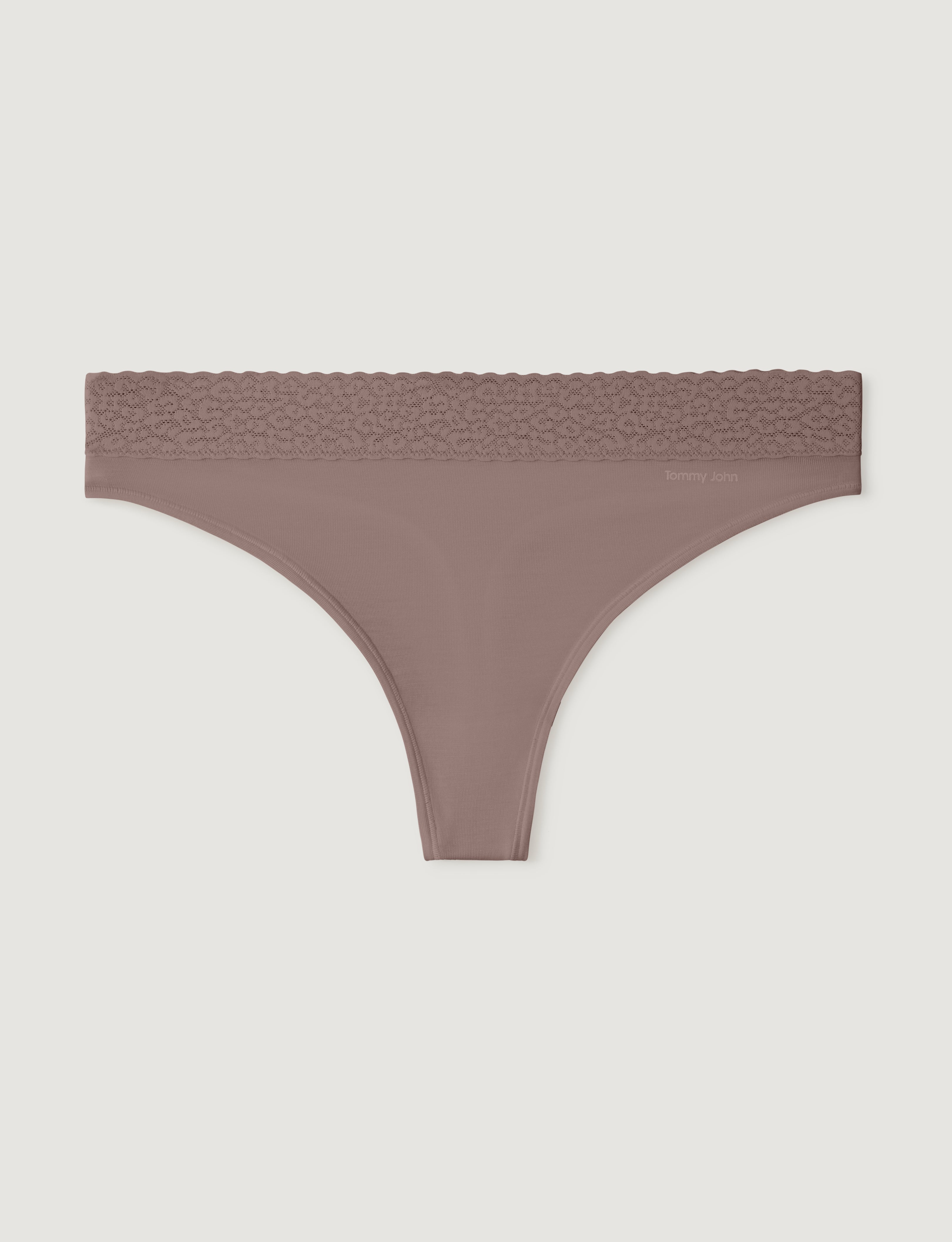 Women's Second Skin Thong, Lace Waist