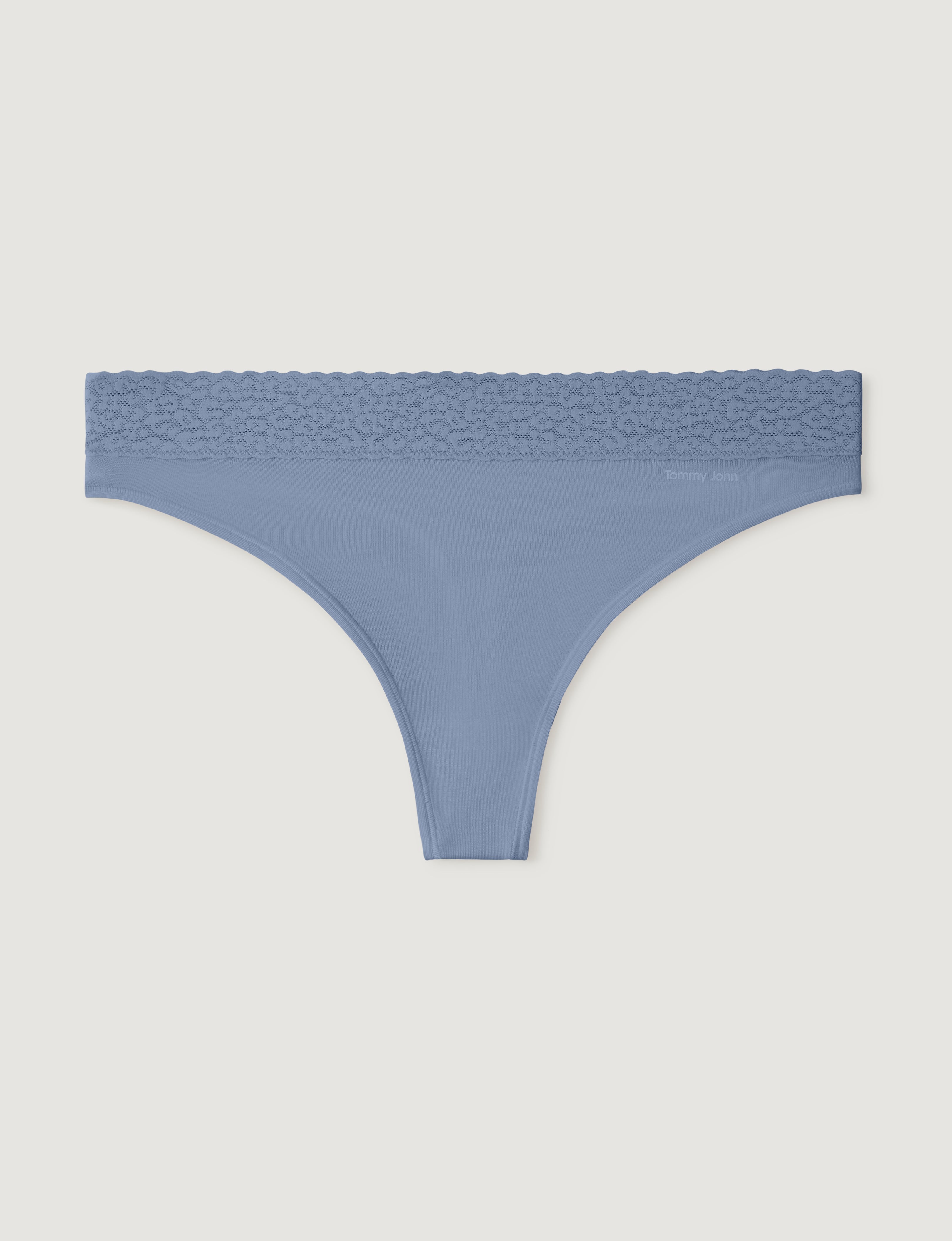 Women's Second Skin Thong, Lace Waist