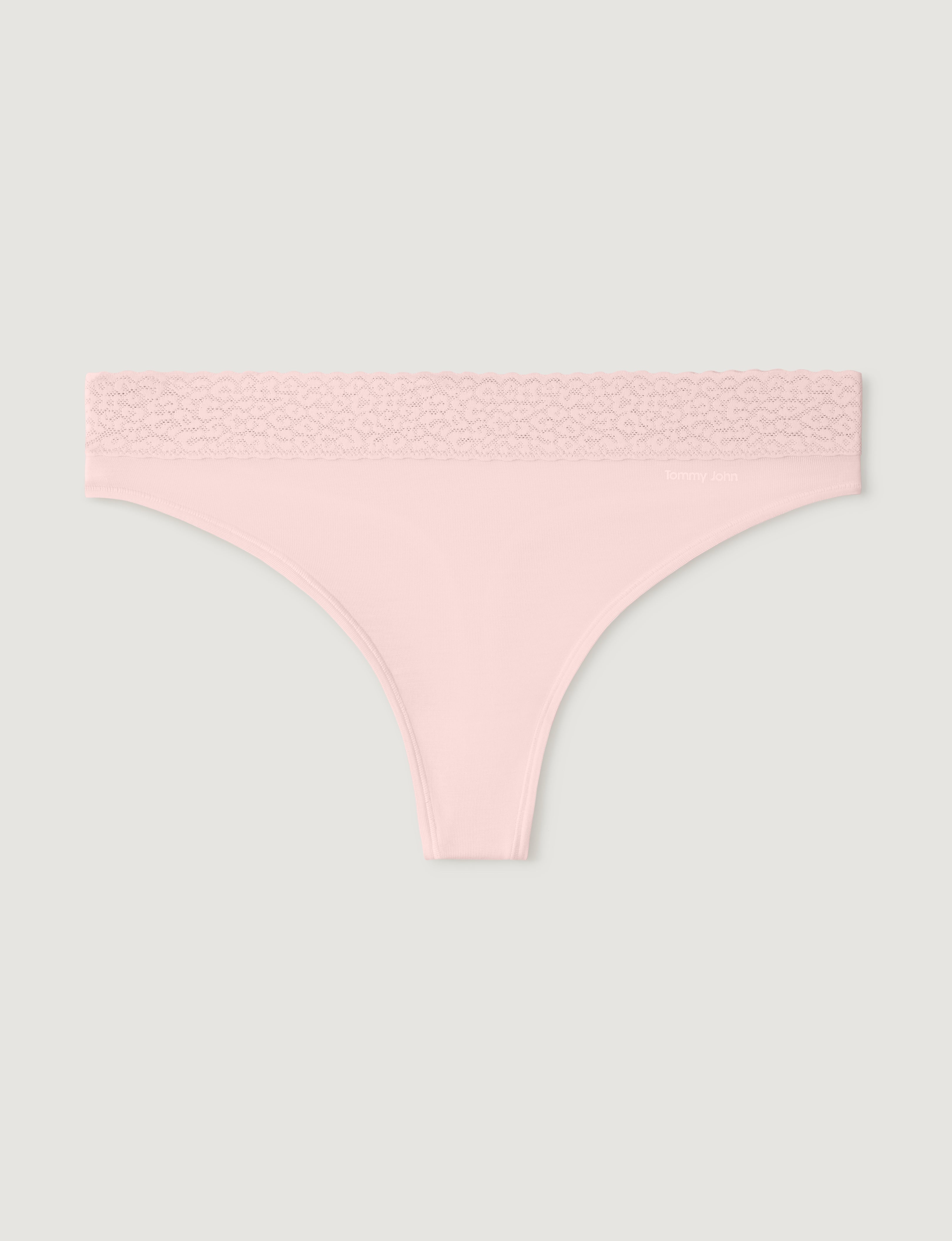 Women's Second Skin Thong, Lace Waist