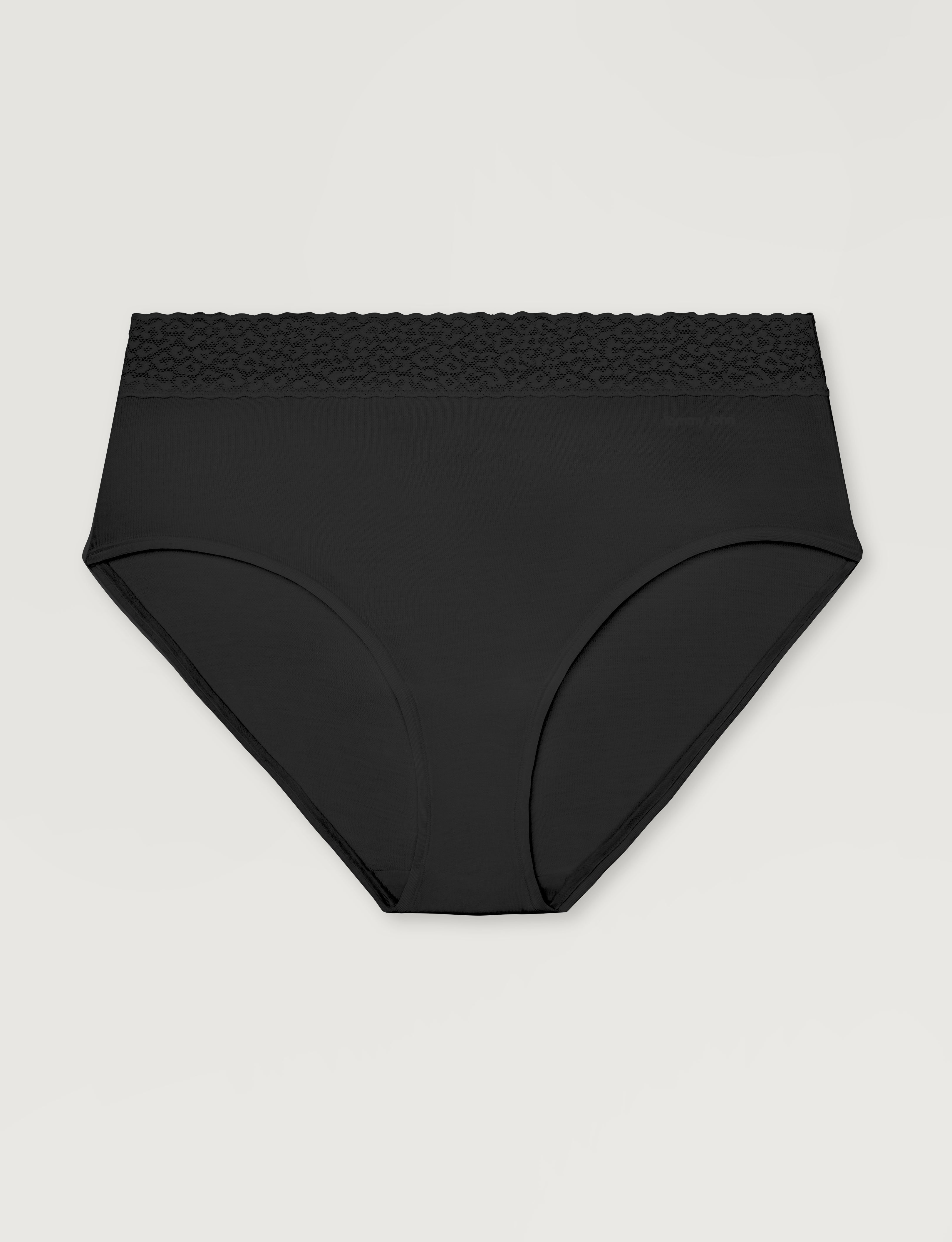 Women's Second Skin High Rise Brief, Lace Waist