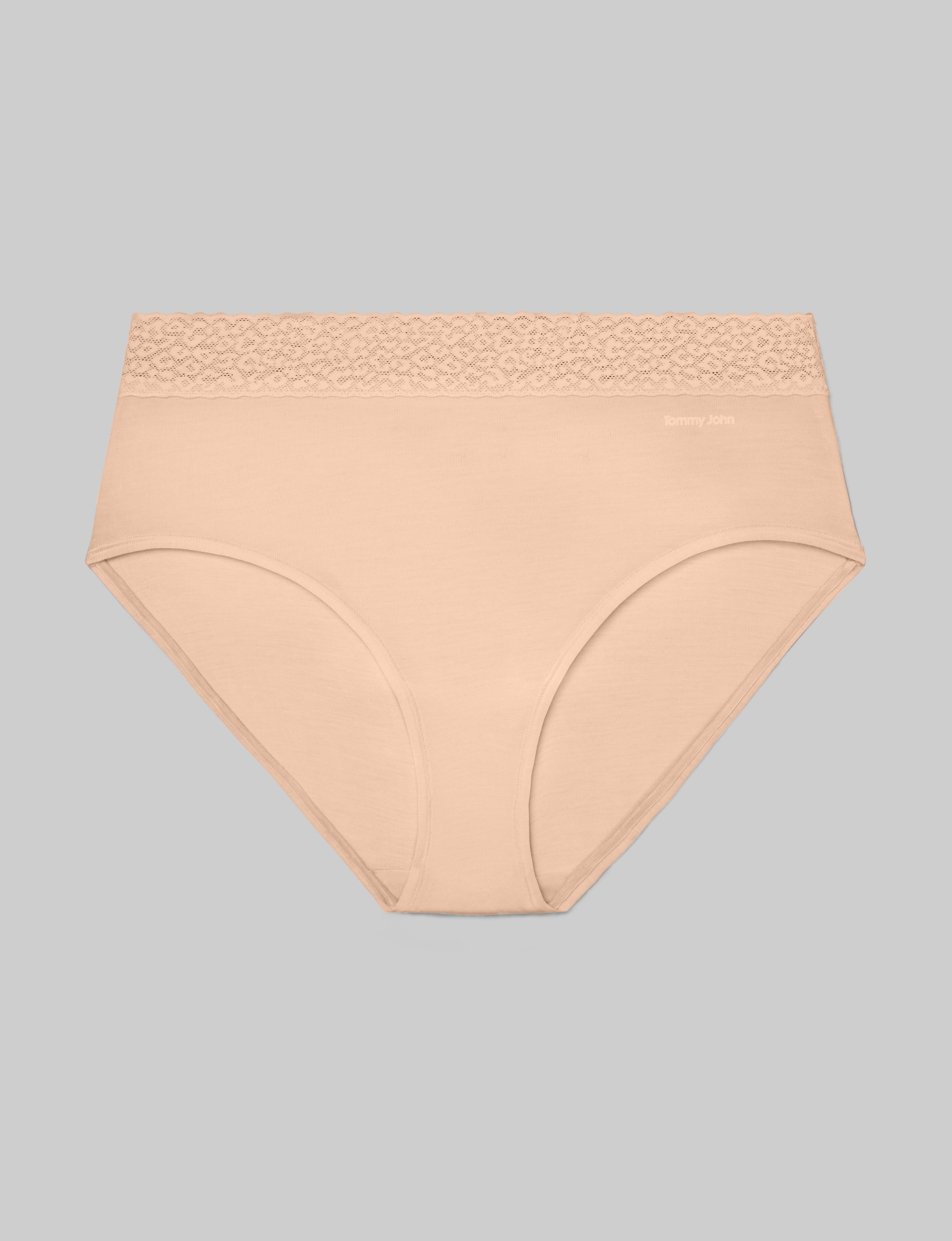 Women's Second Skin High Rise Brief, Lace Waist