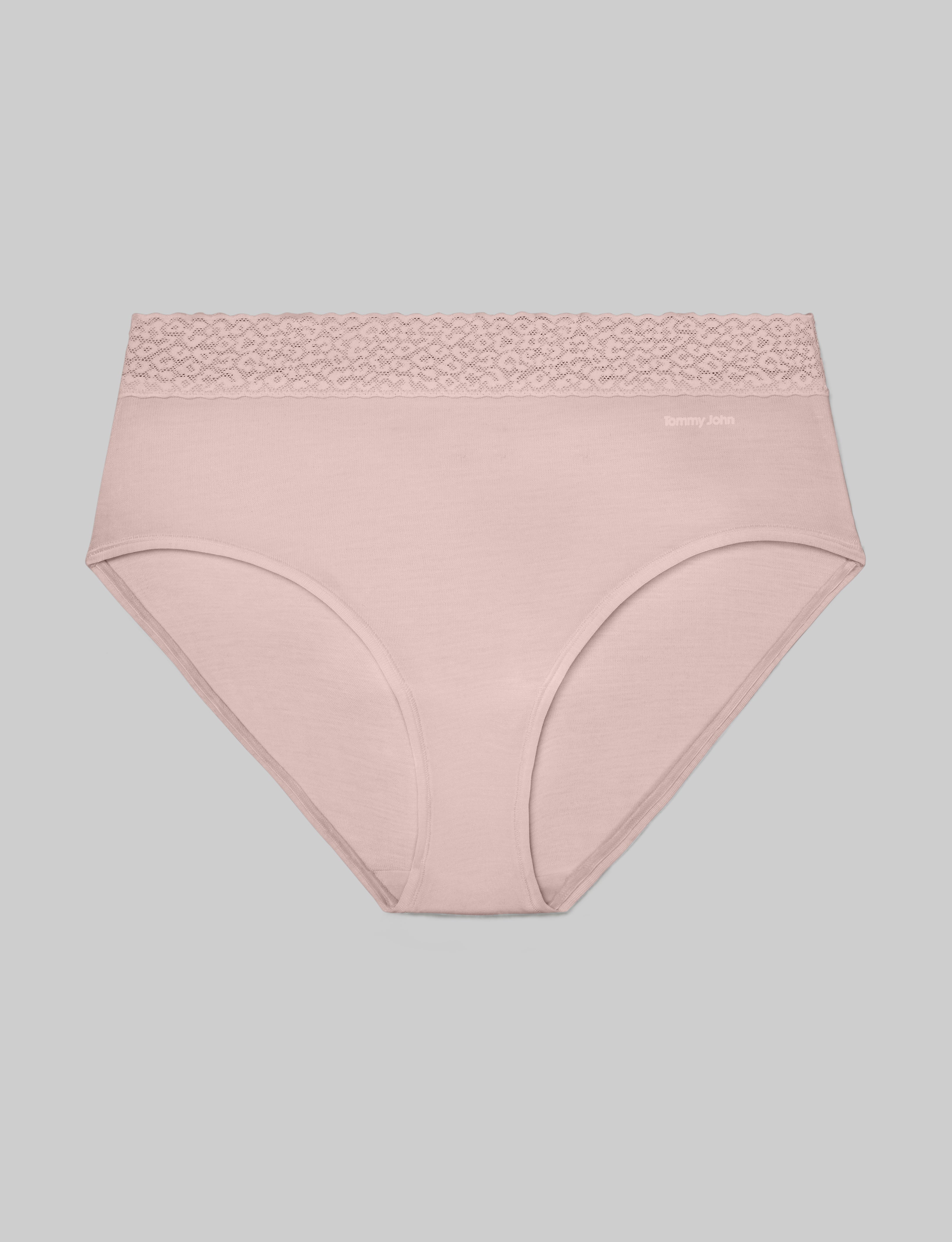 Women's Second Skin High Rise Brief, Lace Waist