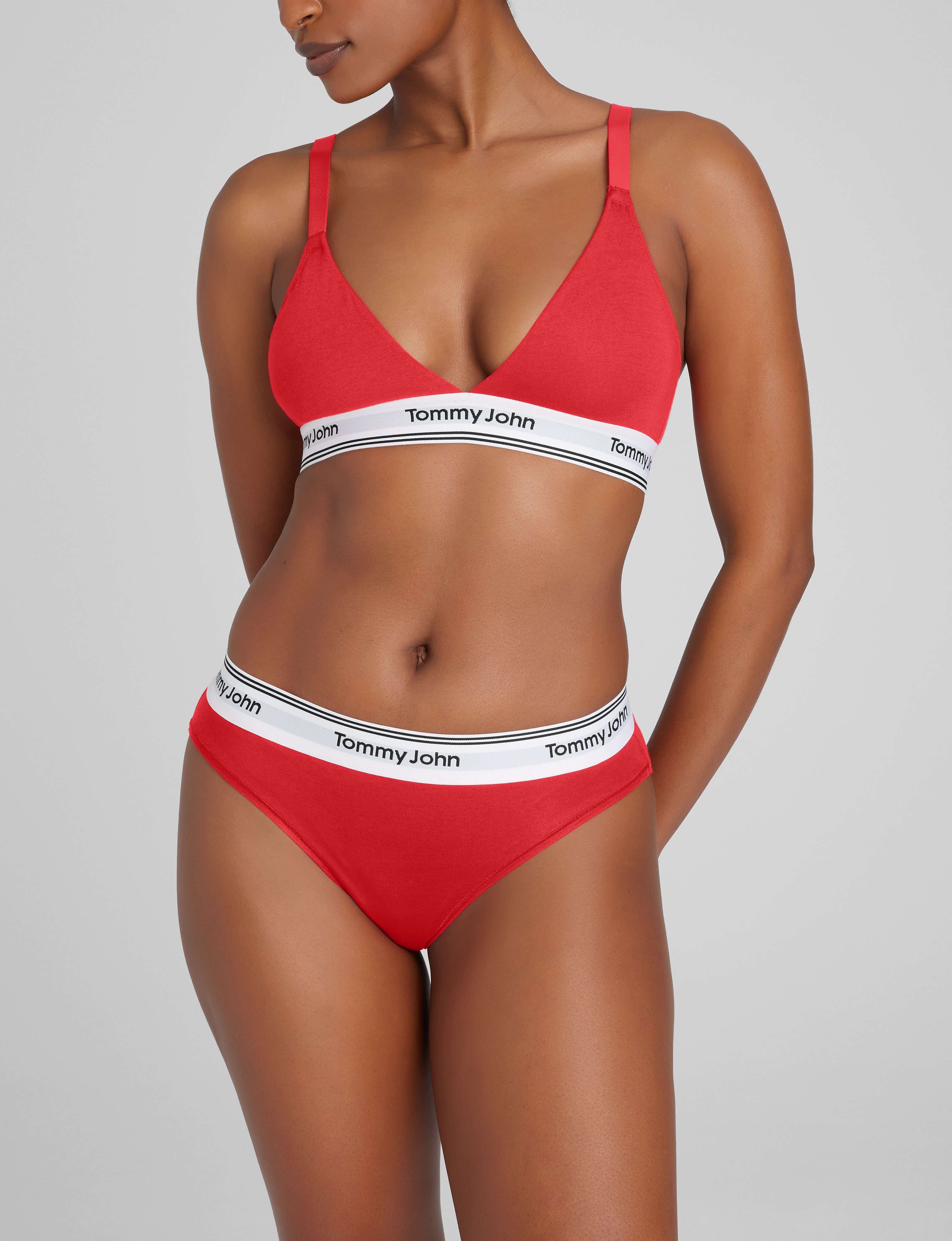 Signature Cotton Triangle Bralette