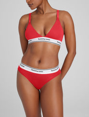 Signature Cotton Triangle Bralette