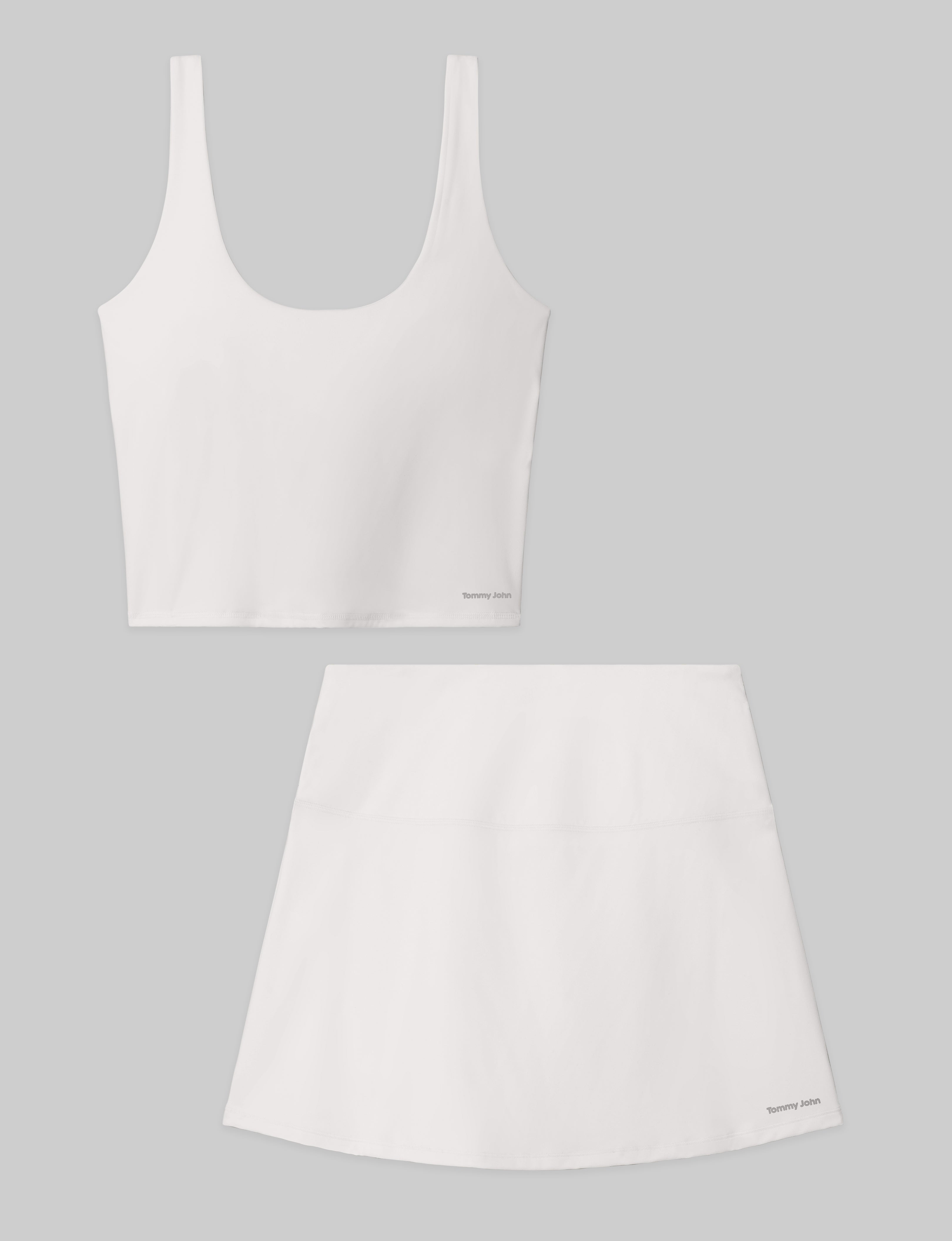 Women's Crop Tank & Tennis Skirt Set