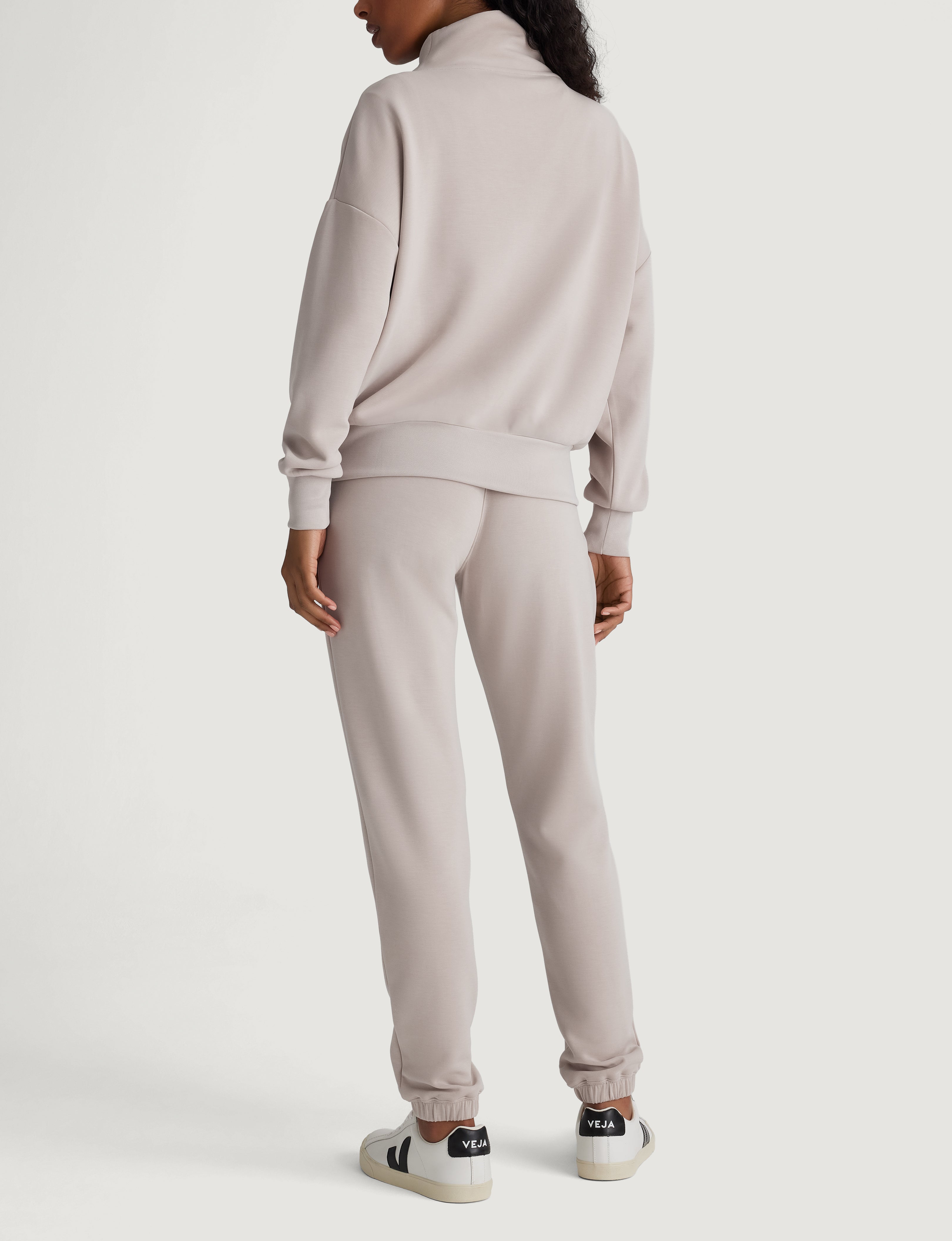 Women's Luxe Traveler Knit Quarter Zip & Jogger Set