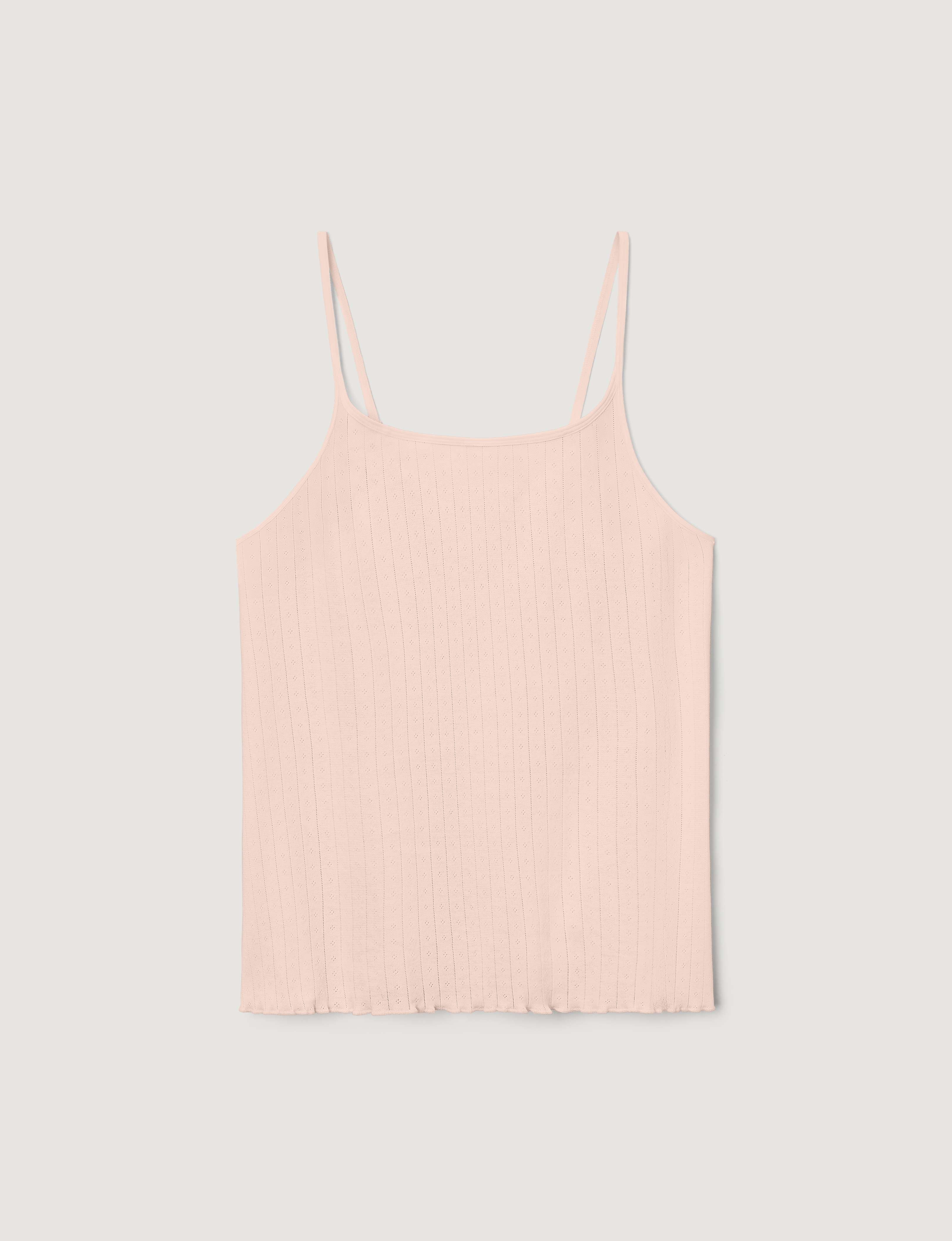 Women's Cotton Pointelle Rib Camisole