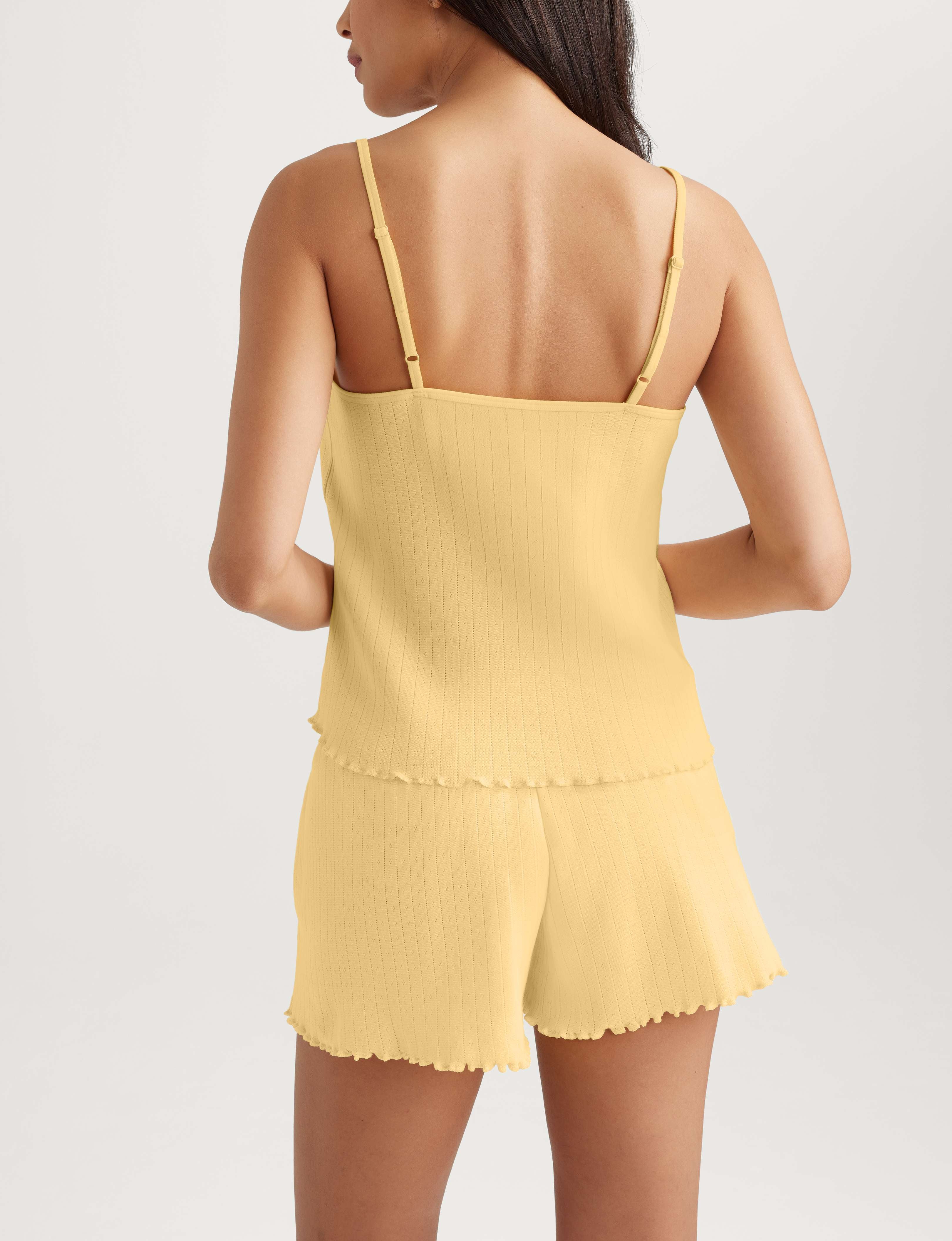 Women's Cotton Pointelle Rib Camisole