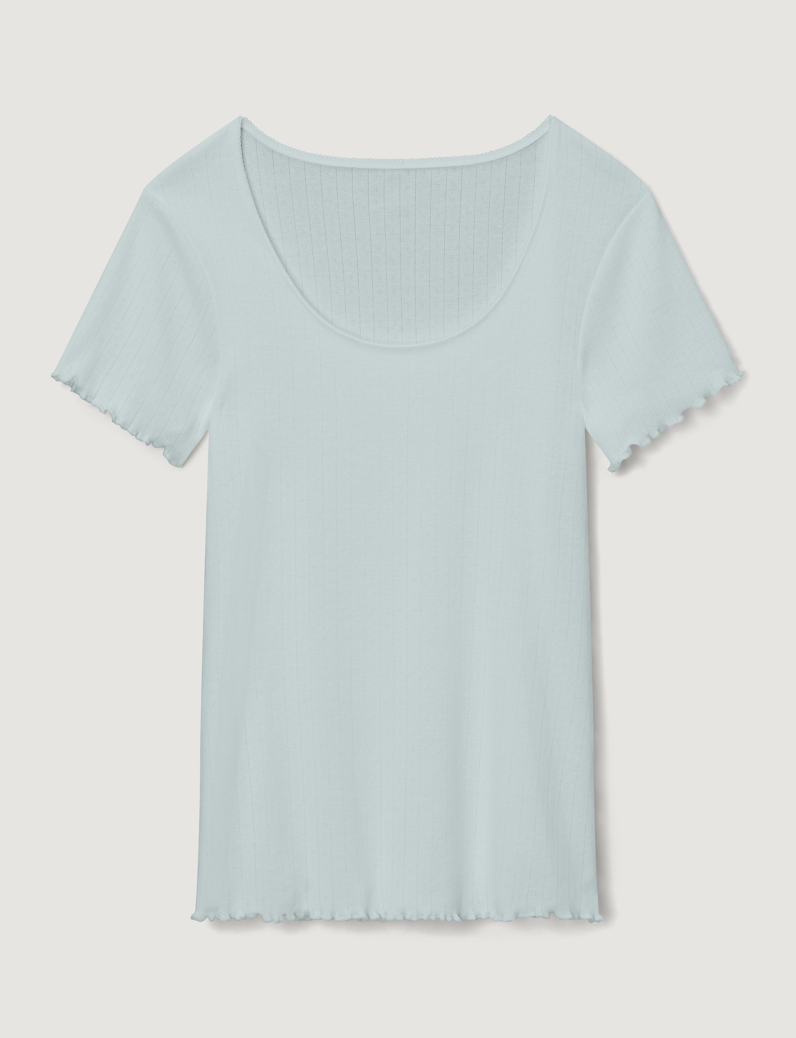 Women's Cotton Pointelle Rib Tee