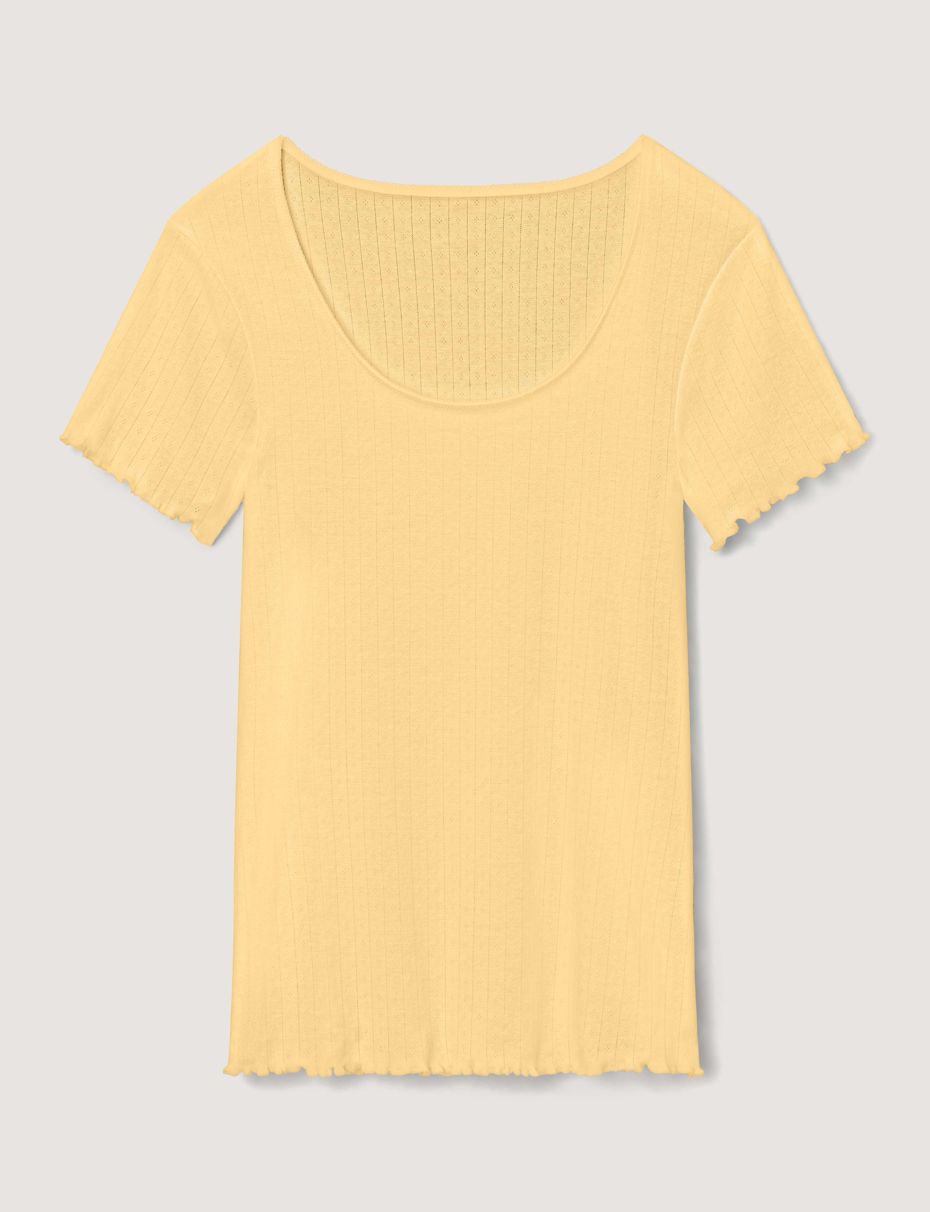 Women's Cotton Pointelle Rib Tee