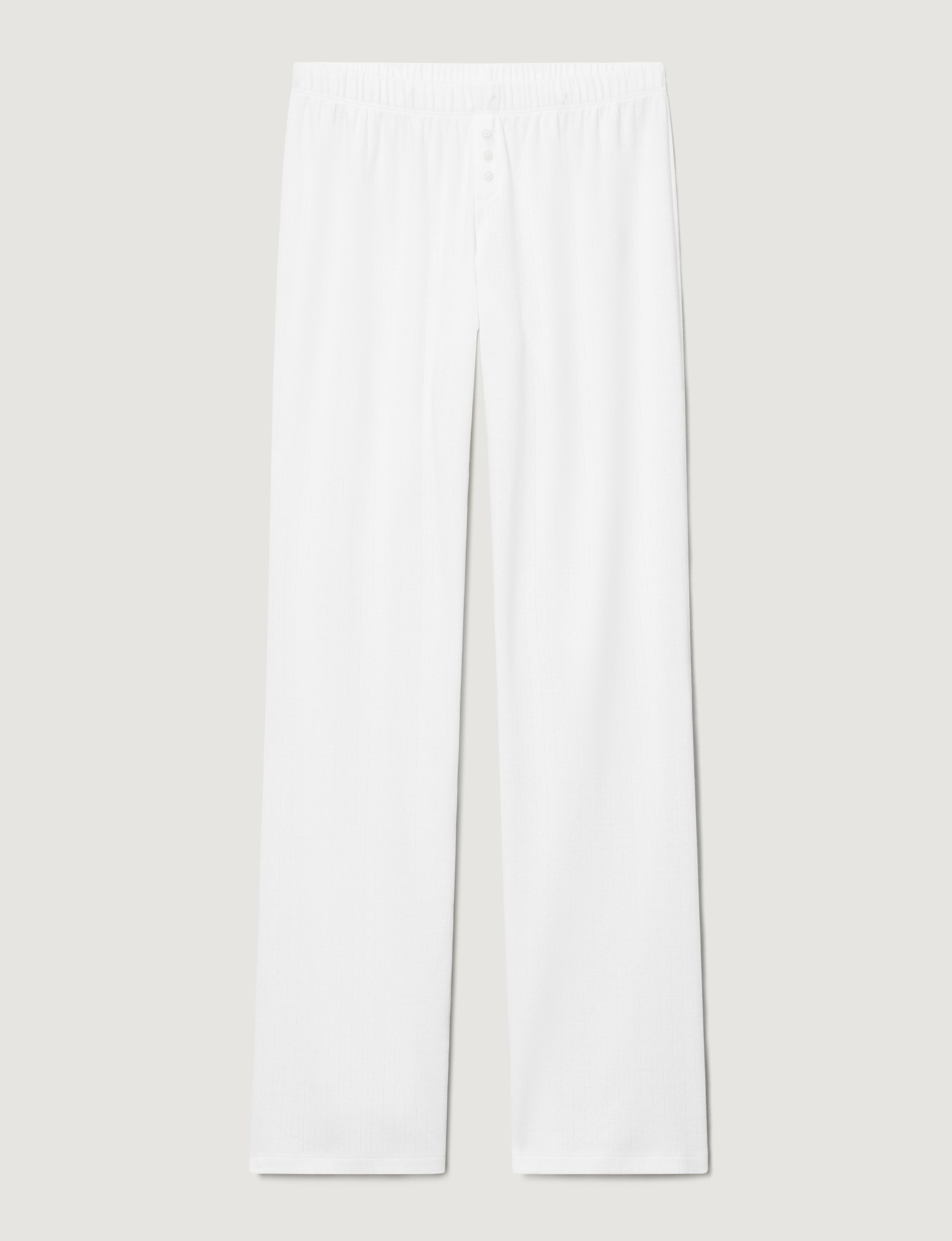 Women's Cotton Pointelle Rib Pant