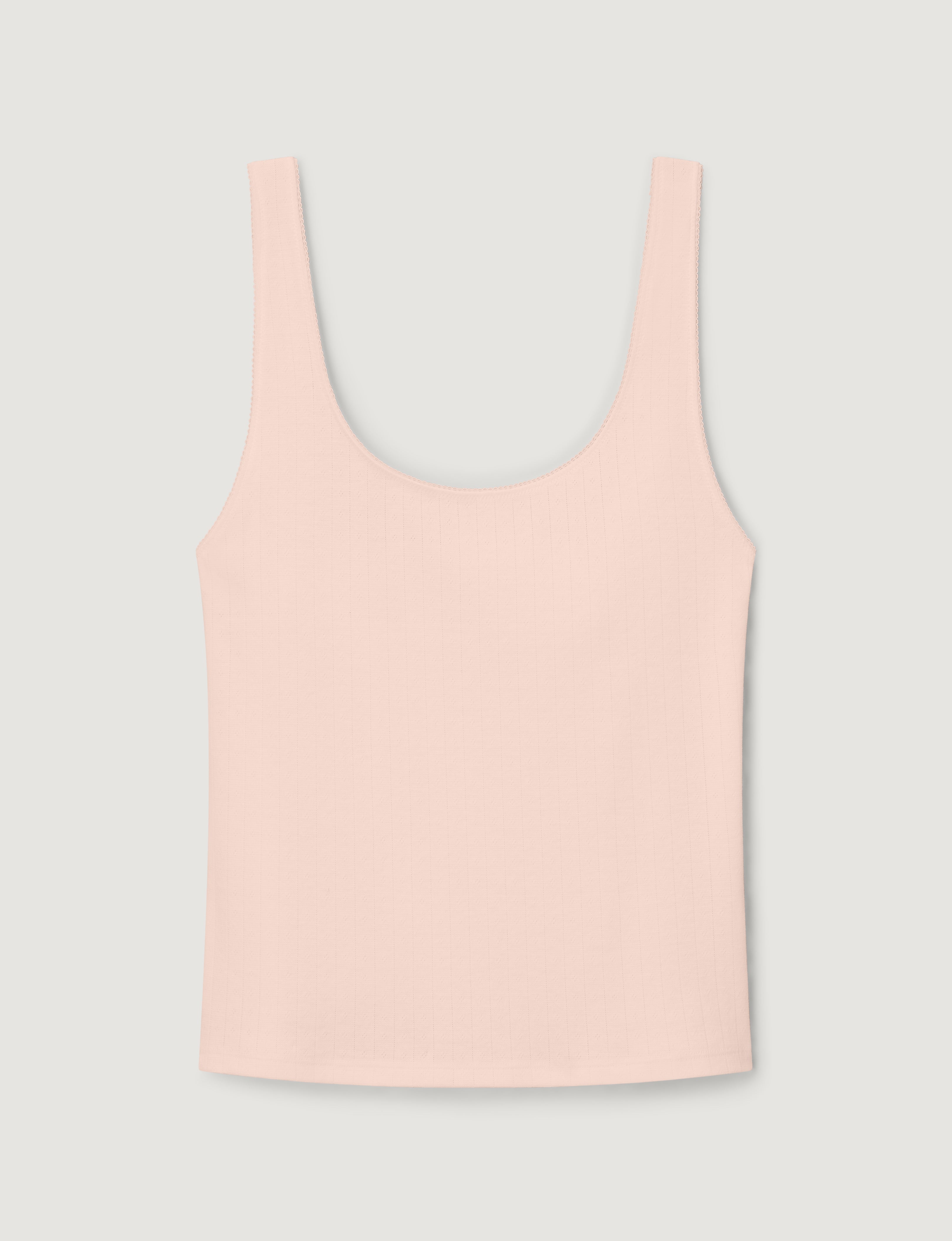 Women's Cotton Pointelle Rib Tank