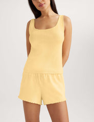 Women's Cotton Pointelle Rib Tank