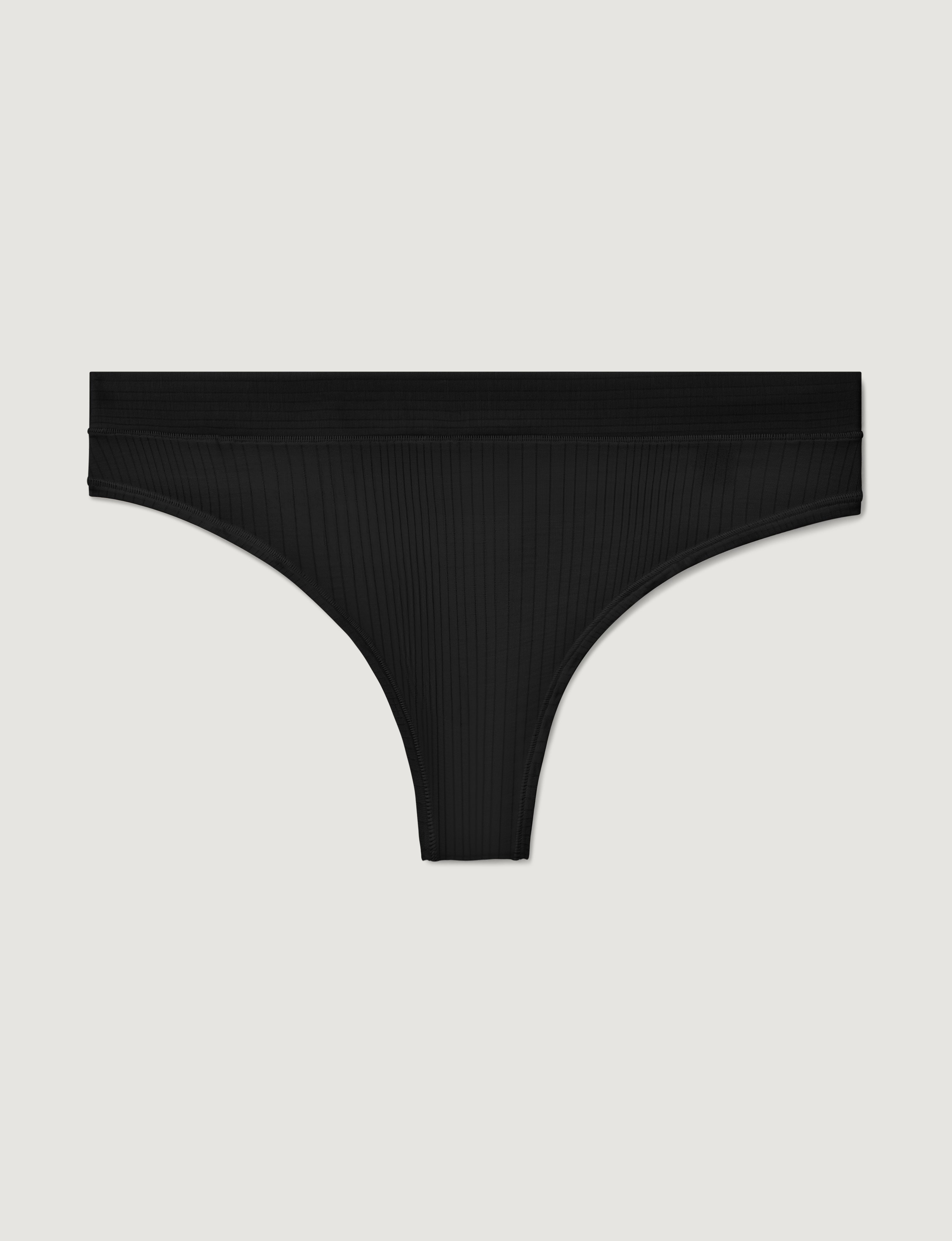 Women's Second Skin Luxe Rib Thong