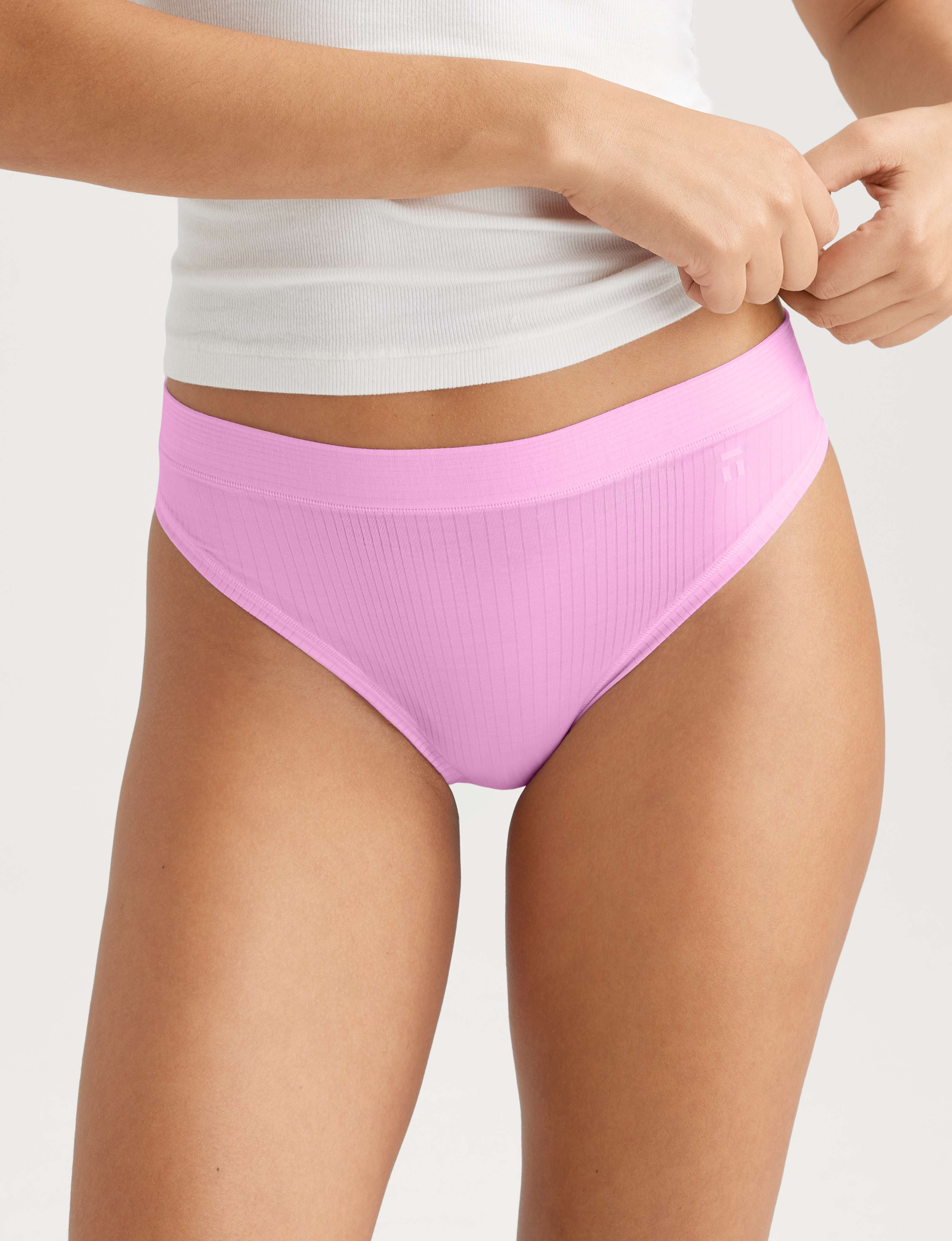 Women's Second Skin Luxe Rib Thong (3-Pack)
