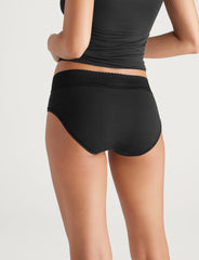 Women's Cool Cotton Brief, Lace Waist (3-Pack)