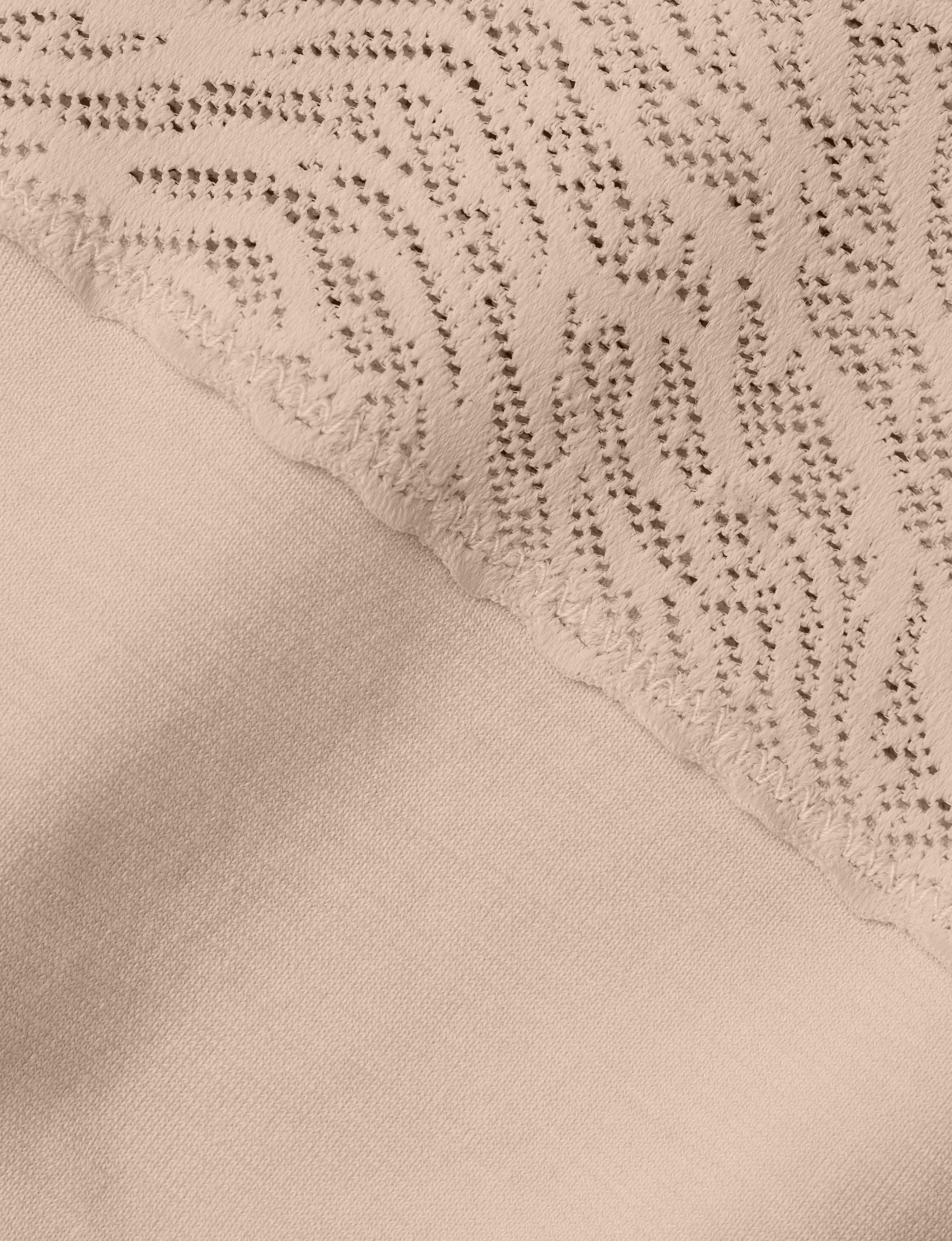 Women's Cool Cotton High Rise Brief, Lace Waist