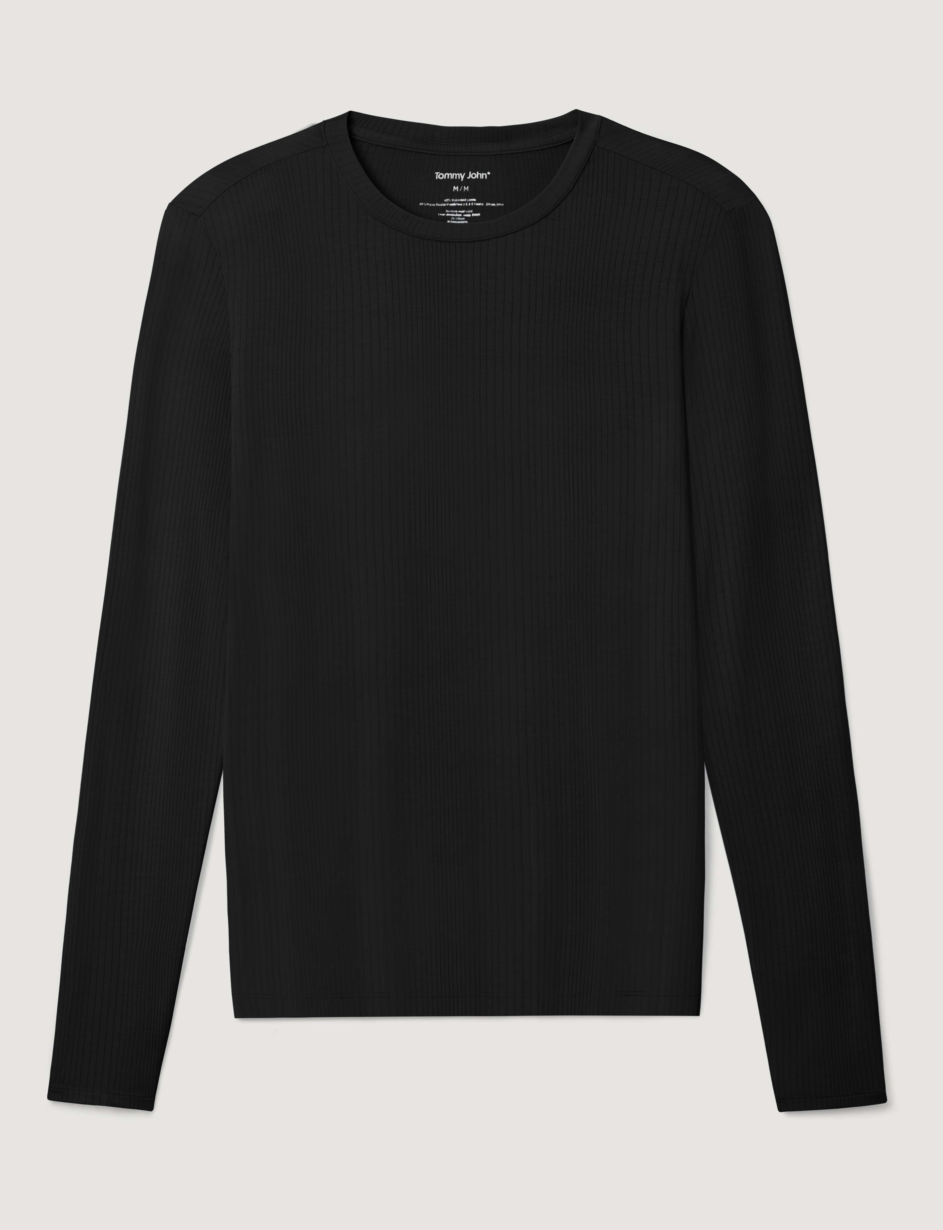 Women's Second Skin Luxe Rib Long Sleeve Crew Neck