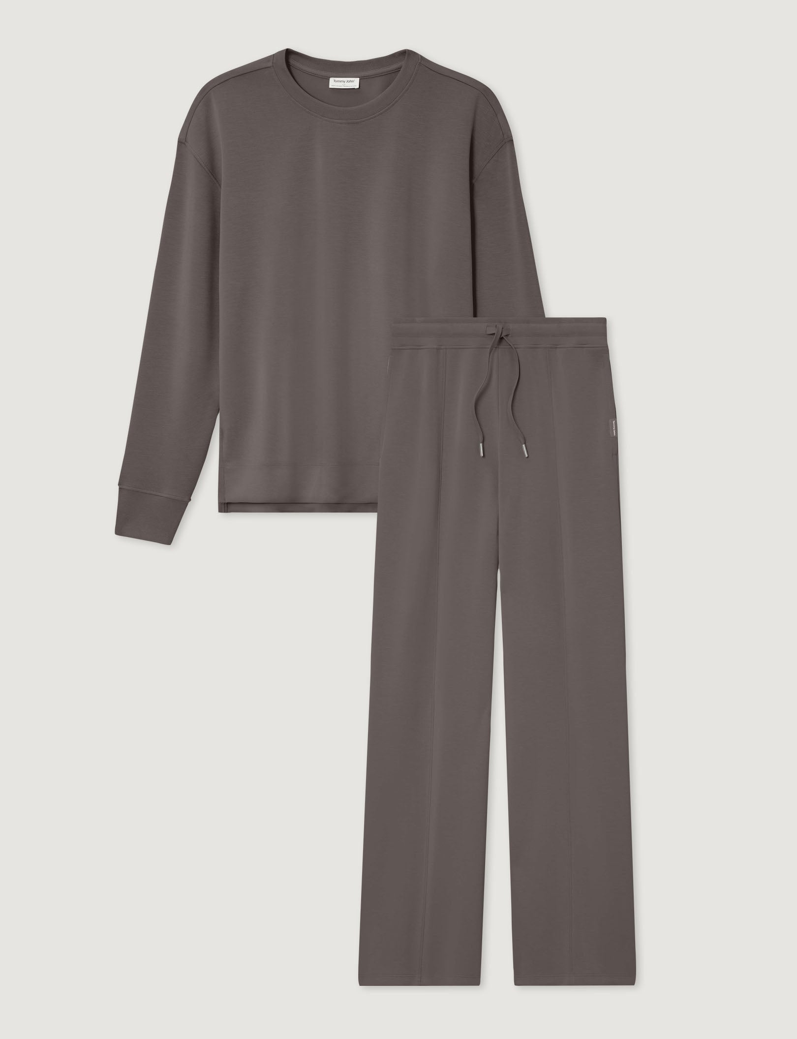 Women's Luxe Traveler Knit Long Sleeve Crew & Pant Set