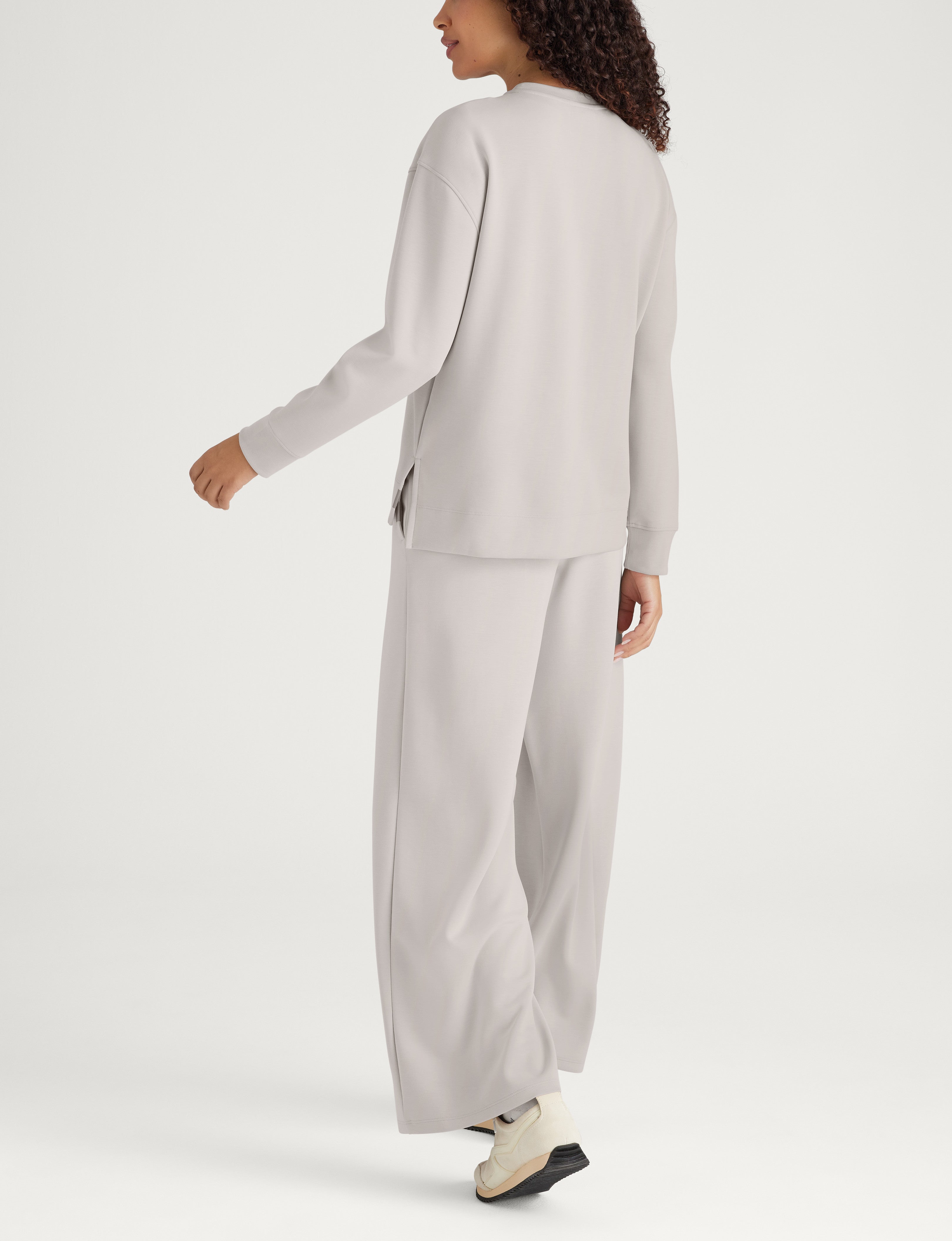 Women's Luxe Traveler Knit Long Sleeve Crew & Pant Set