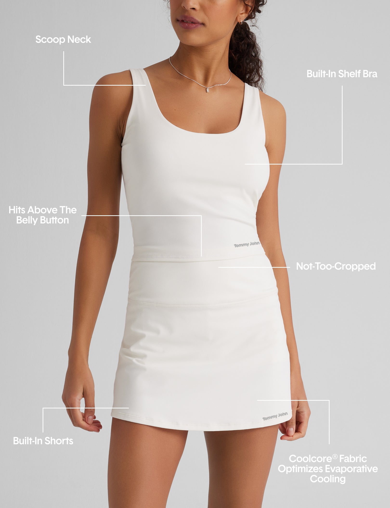 Women's Crop Tank & Tennis Skirt Set